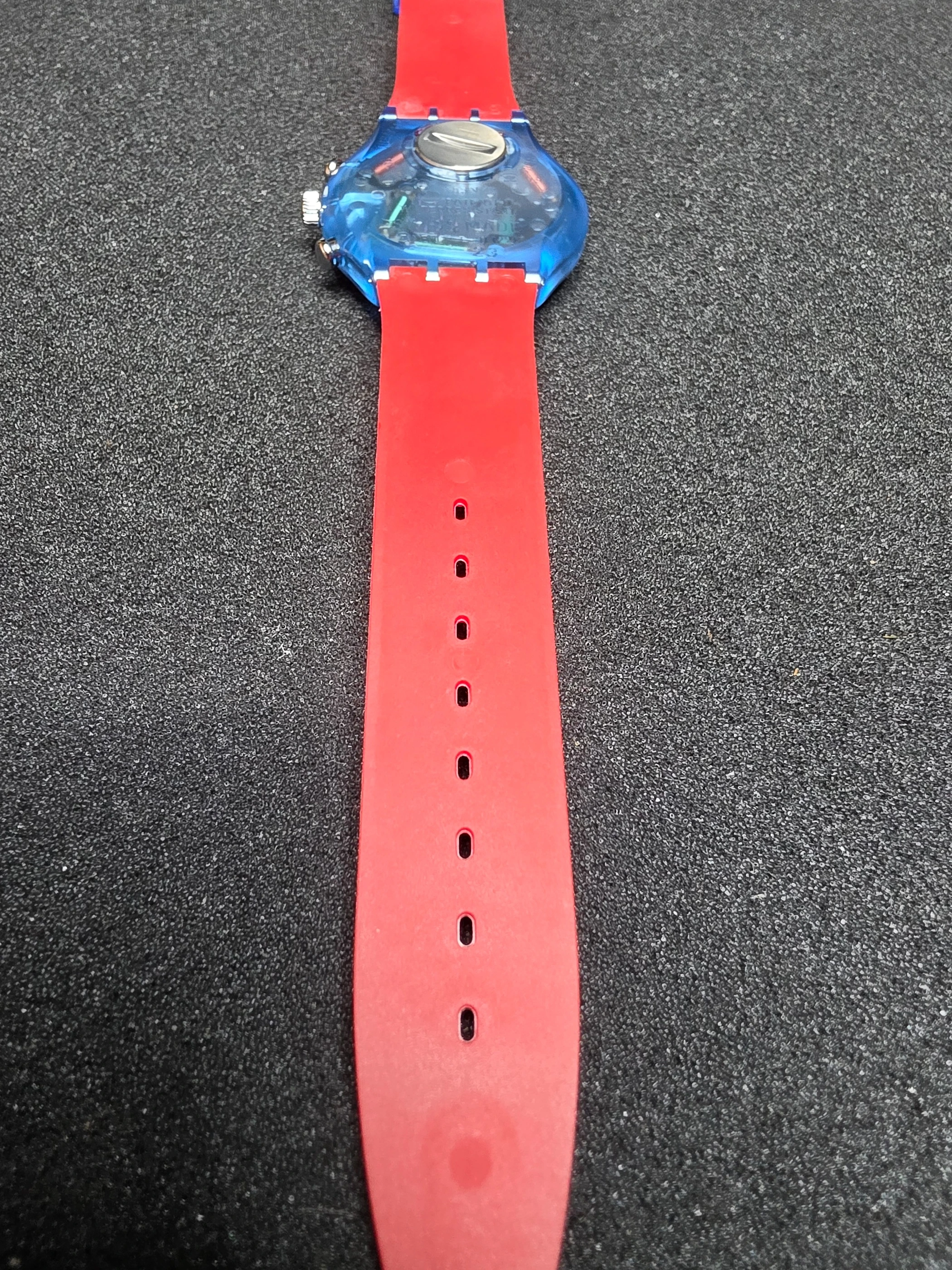 Swatch Chrono JFK SCN103 – 1992 – NOS – Red Strap – view 11