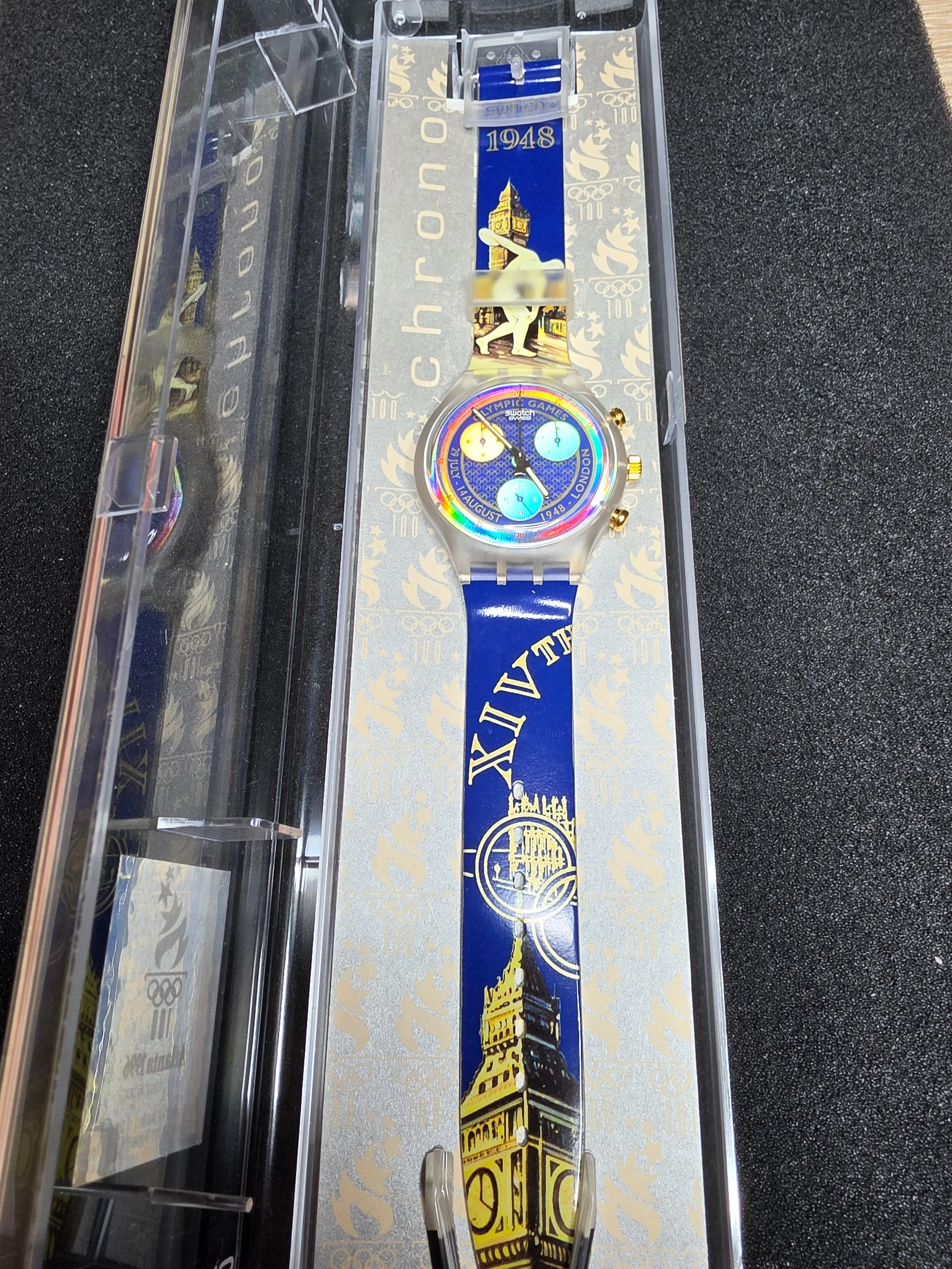 Swatch Chrono Olympic Games SCZ102 – 1994 – NOS – Olympic Theme – view 2