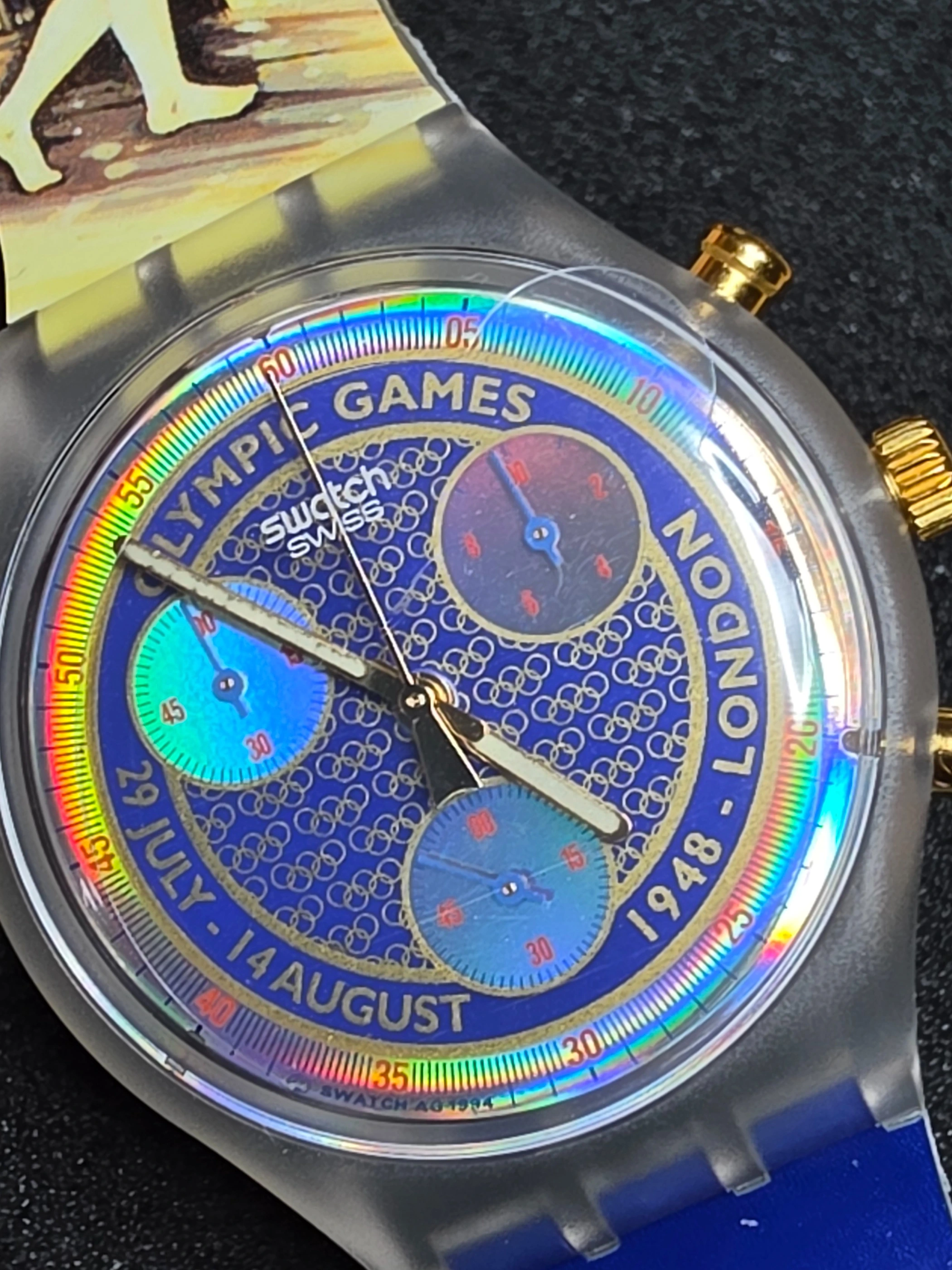 Swatch Chrono Olympic Games SCZ102 – 1994 – NOS – Olympic Theme – view 4