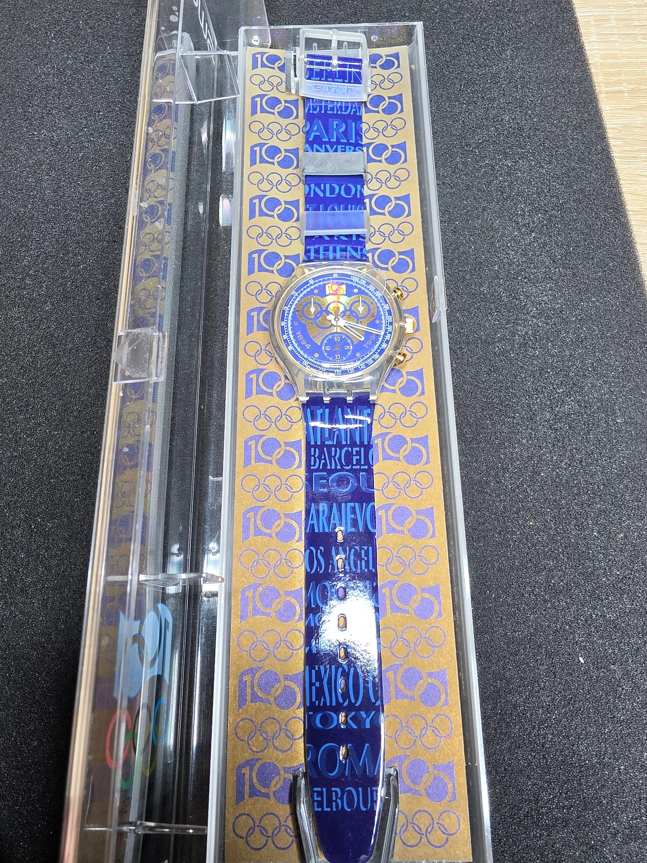 Swatch Chrono Olympic SCZ101 – 1994 – NOS – Olympic Theme – view 2