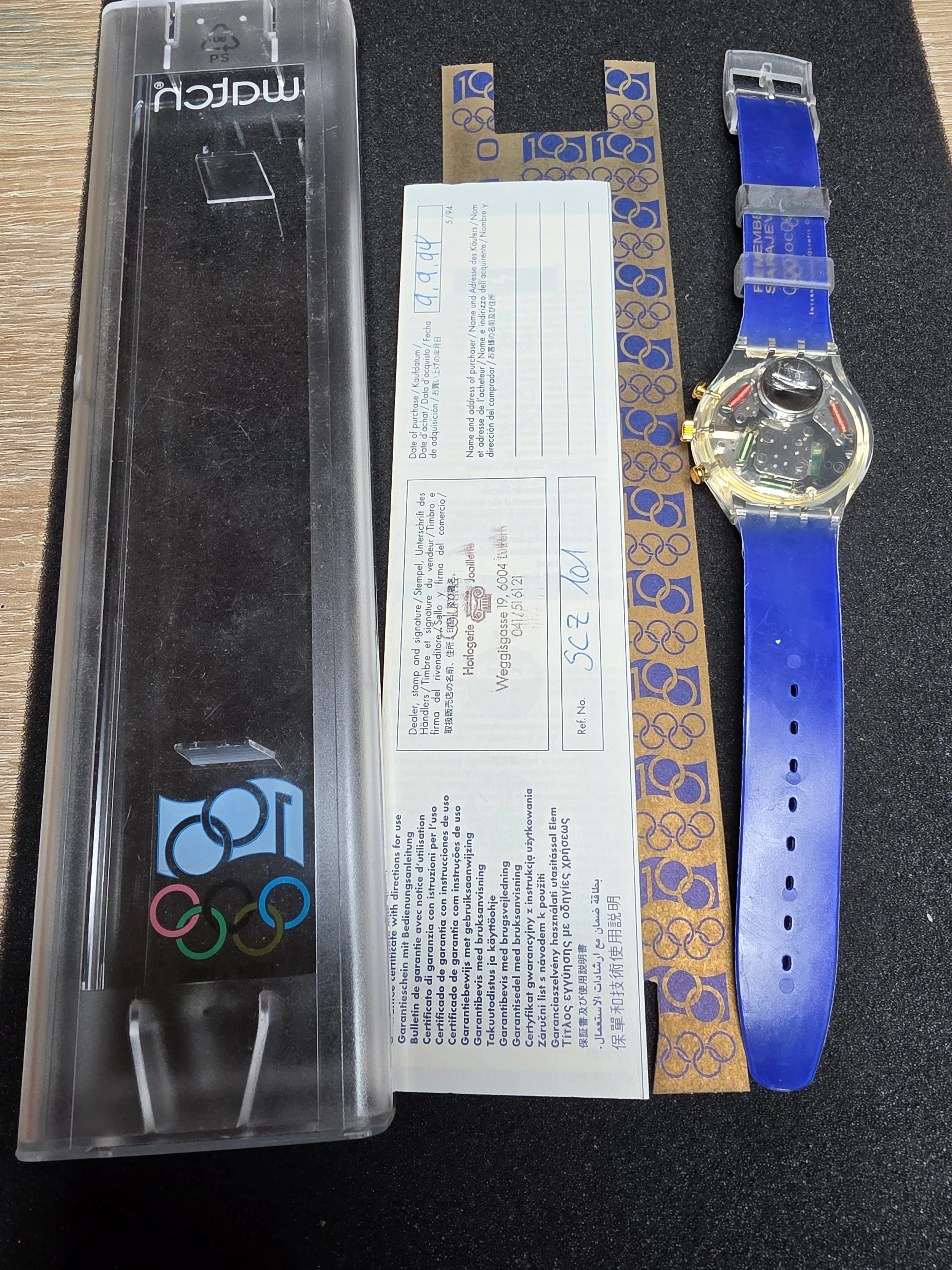 Swatch Chrono Olympic SCZ101 – 1994 – NOS – Olympic Theme – view 3