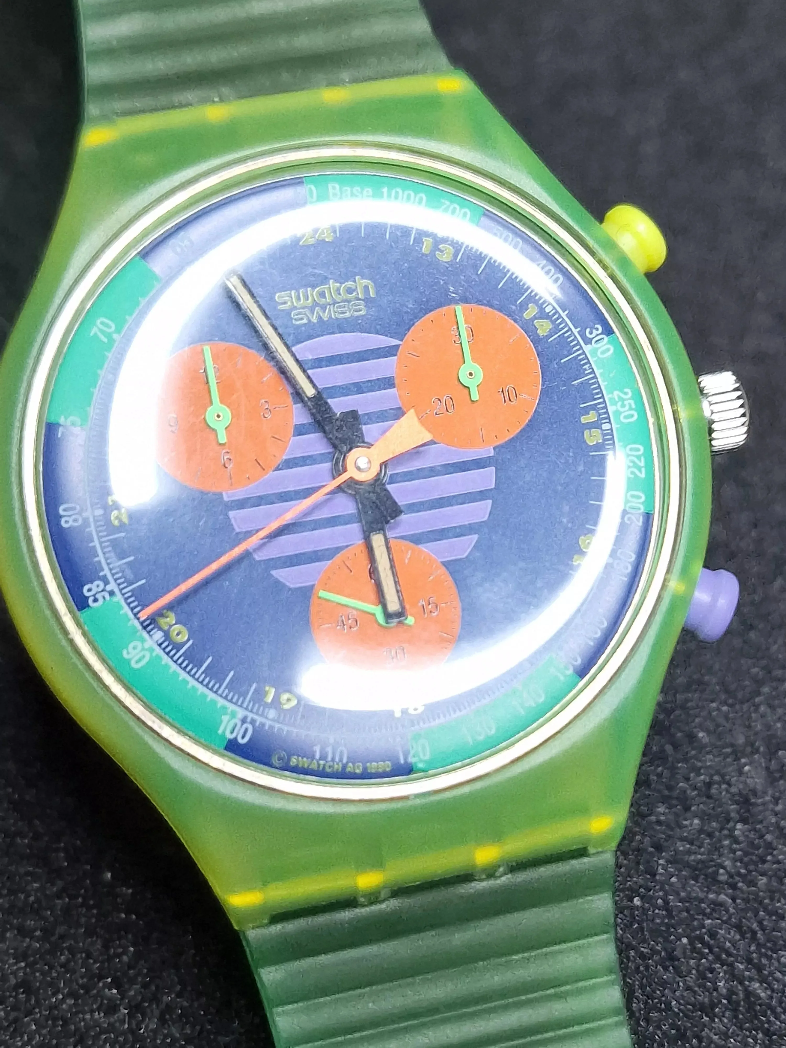 Swatch Chrono SCJ100 "Neo Wave" (1991) – Vintage Chronograph Icon ⏱ 4
