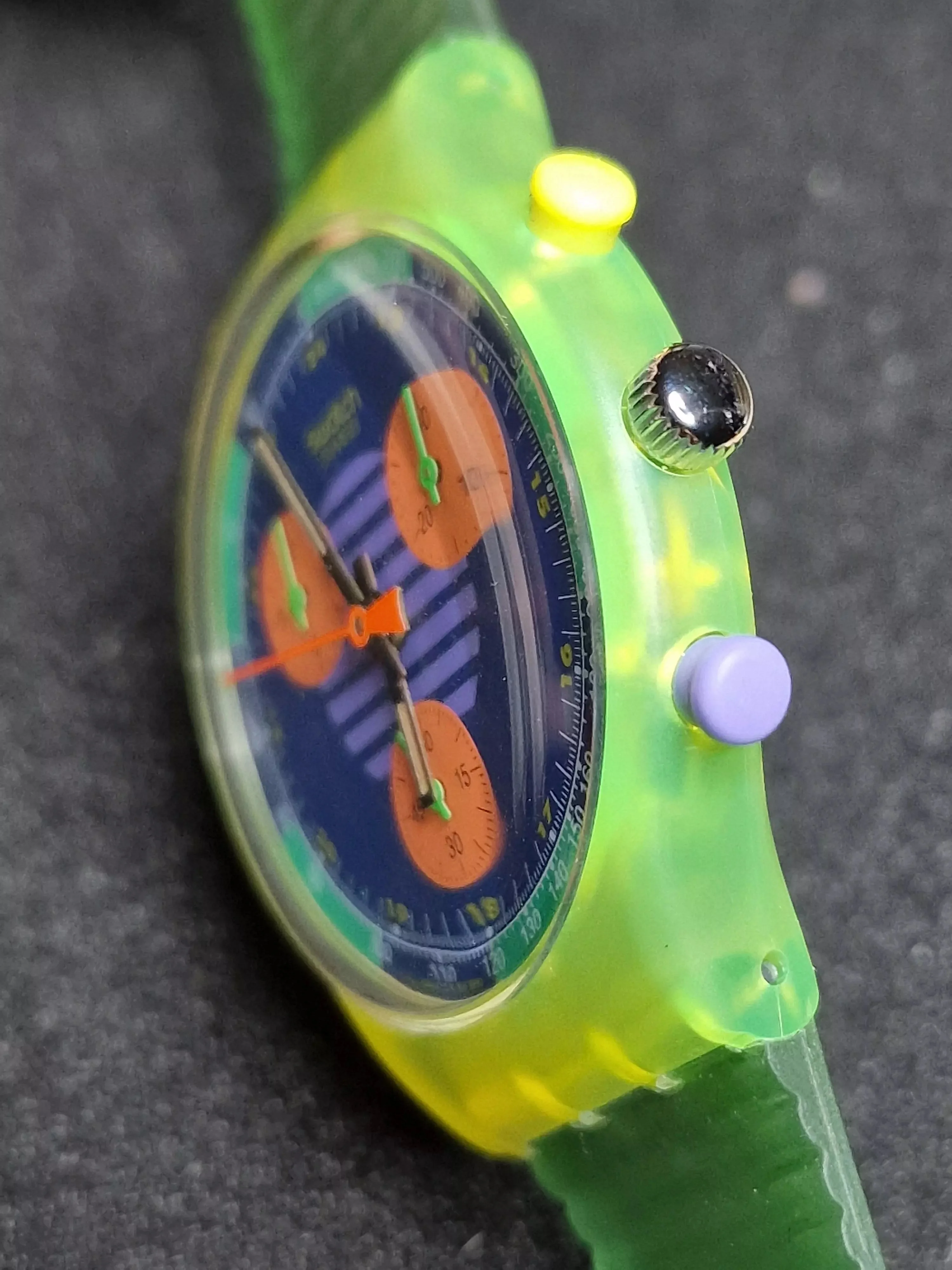 Swatch Chrono SCJ100 "Neo Wave" (1991) – Vintage Chronograph Icon ⏱ 6