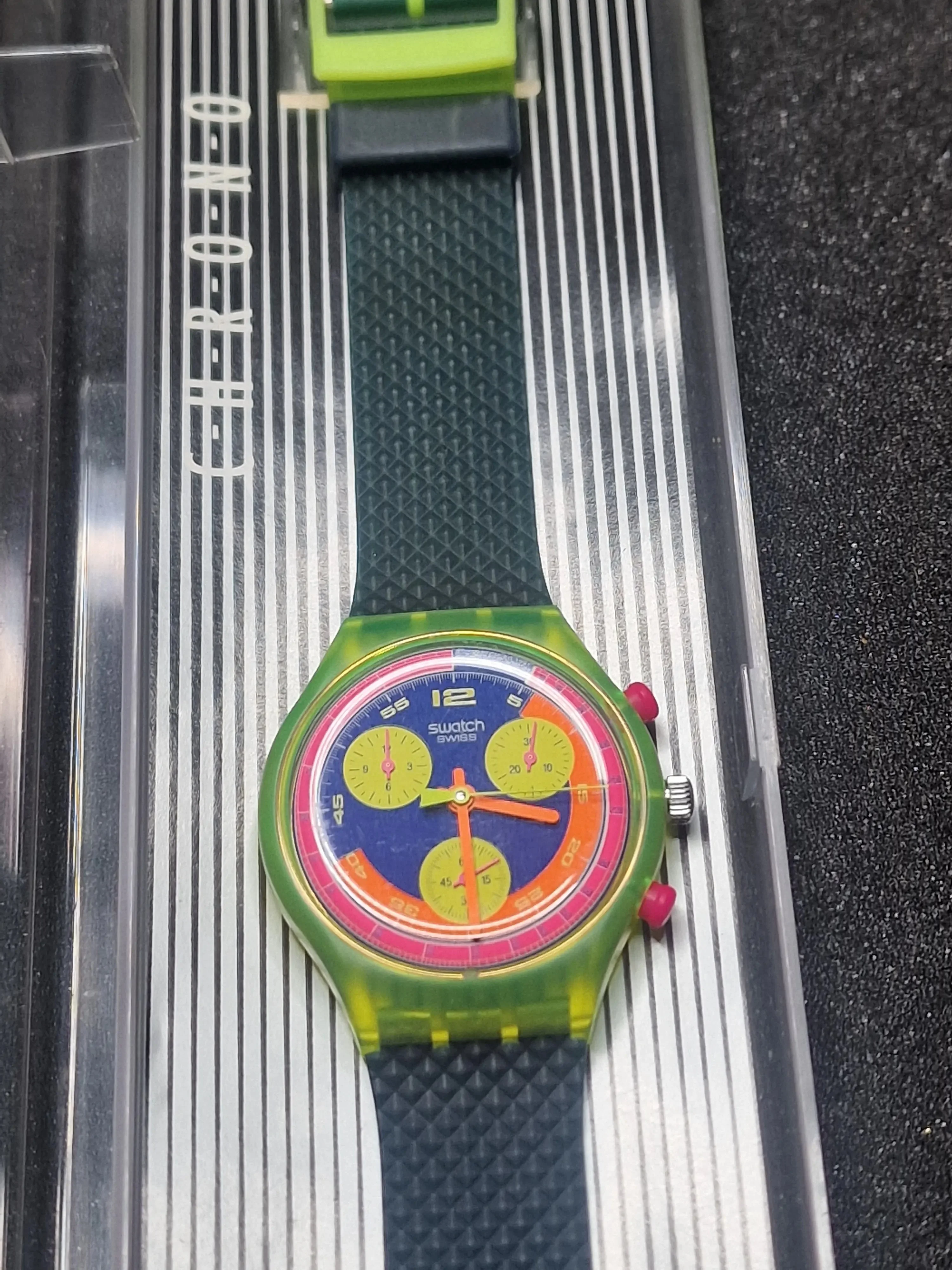 ⏱ Swatch Chrono SCJ101 "Grand Prix" (1992) Very Rare 2
