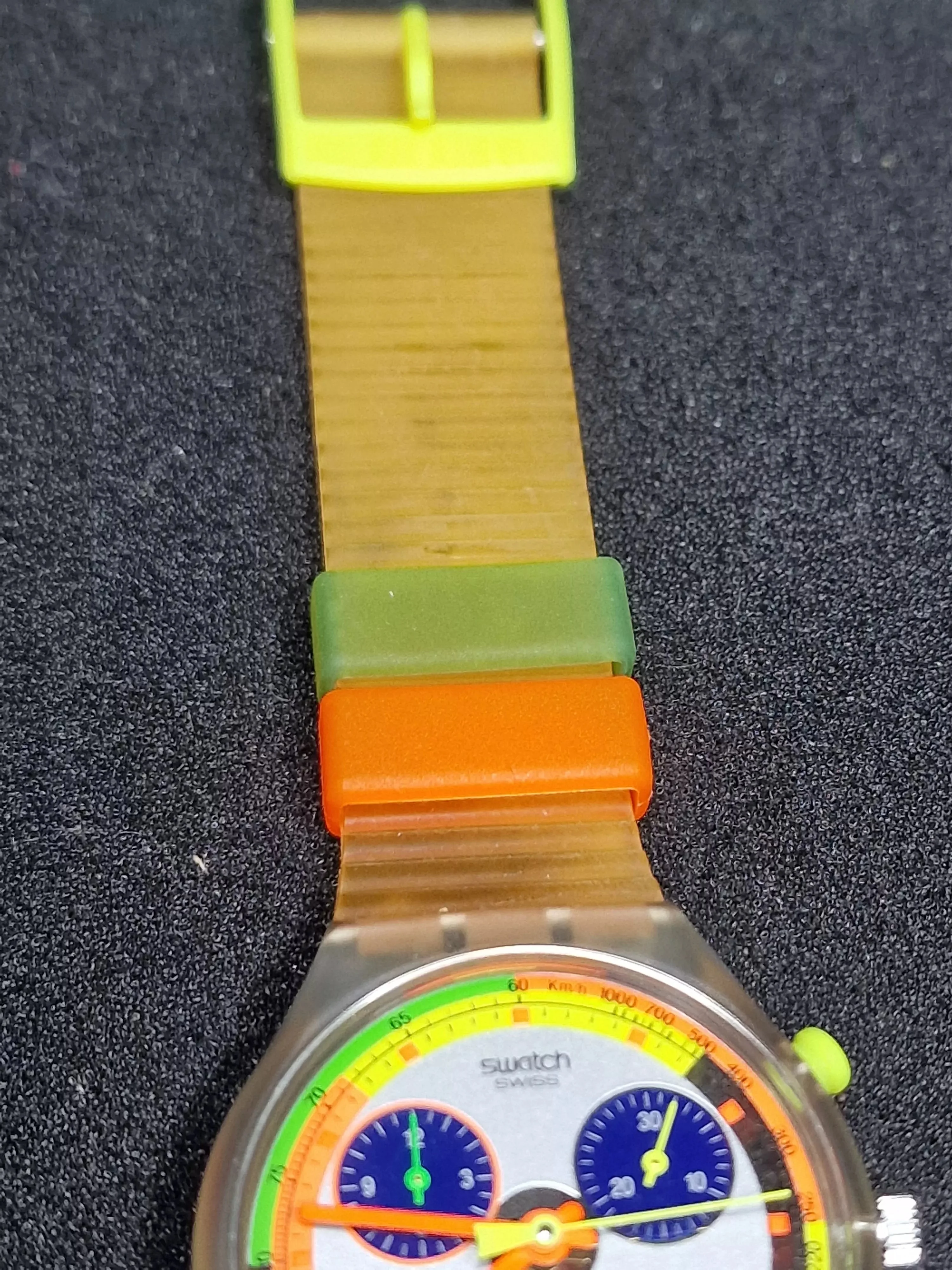 Swatch Chrono SCK104 "Jelly Stag" (1992) – Rare Neon Chronograph 12