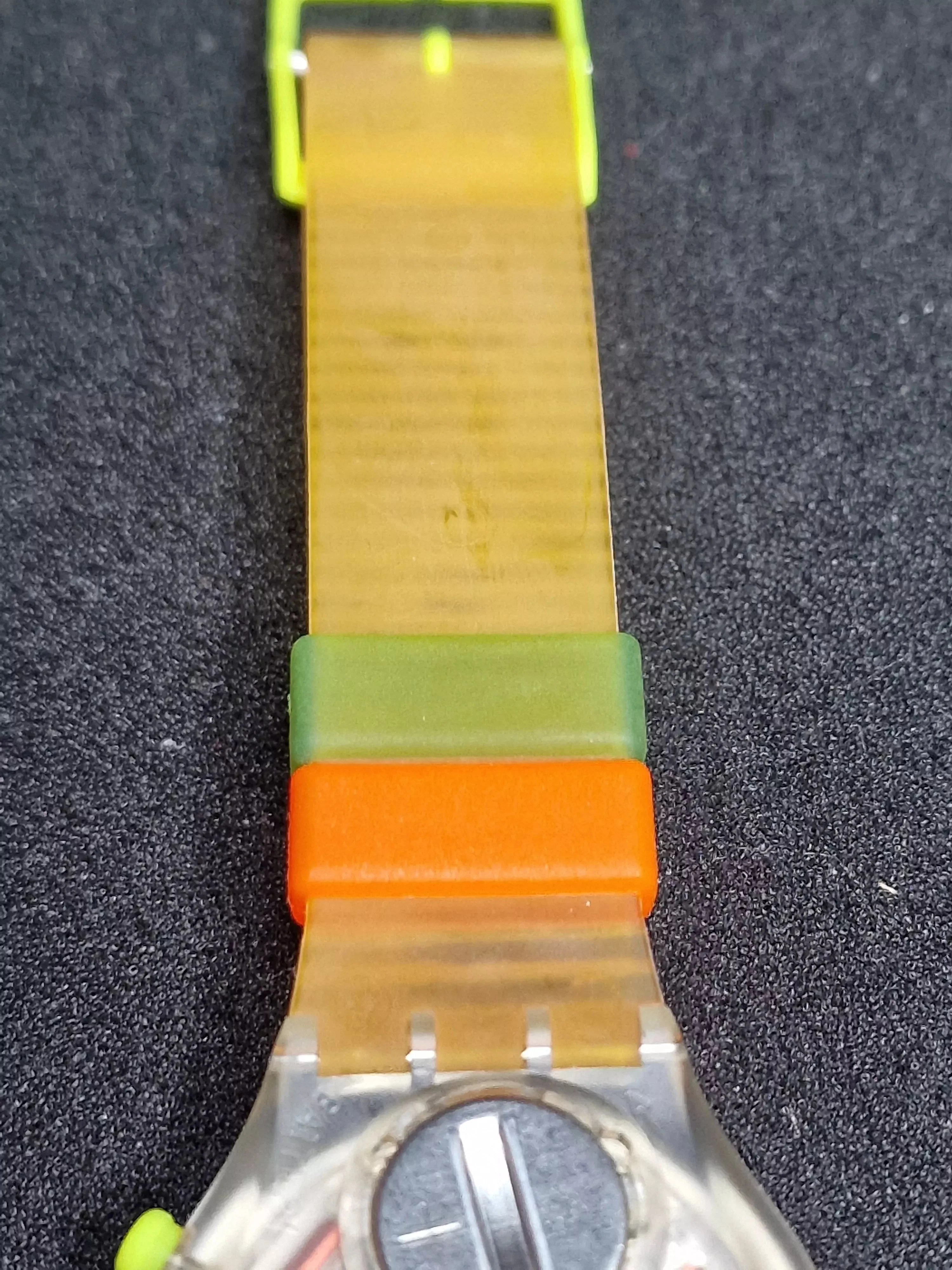 Swatch Chrono SCK104 "Jelly Stag" (1992) – Rare Neon Chronograph 14