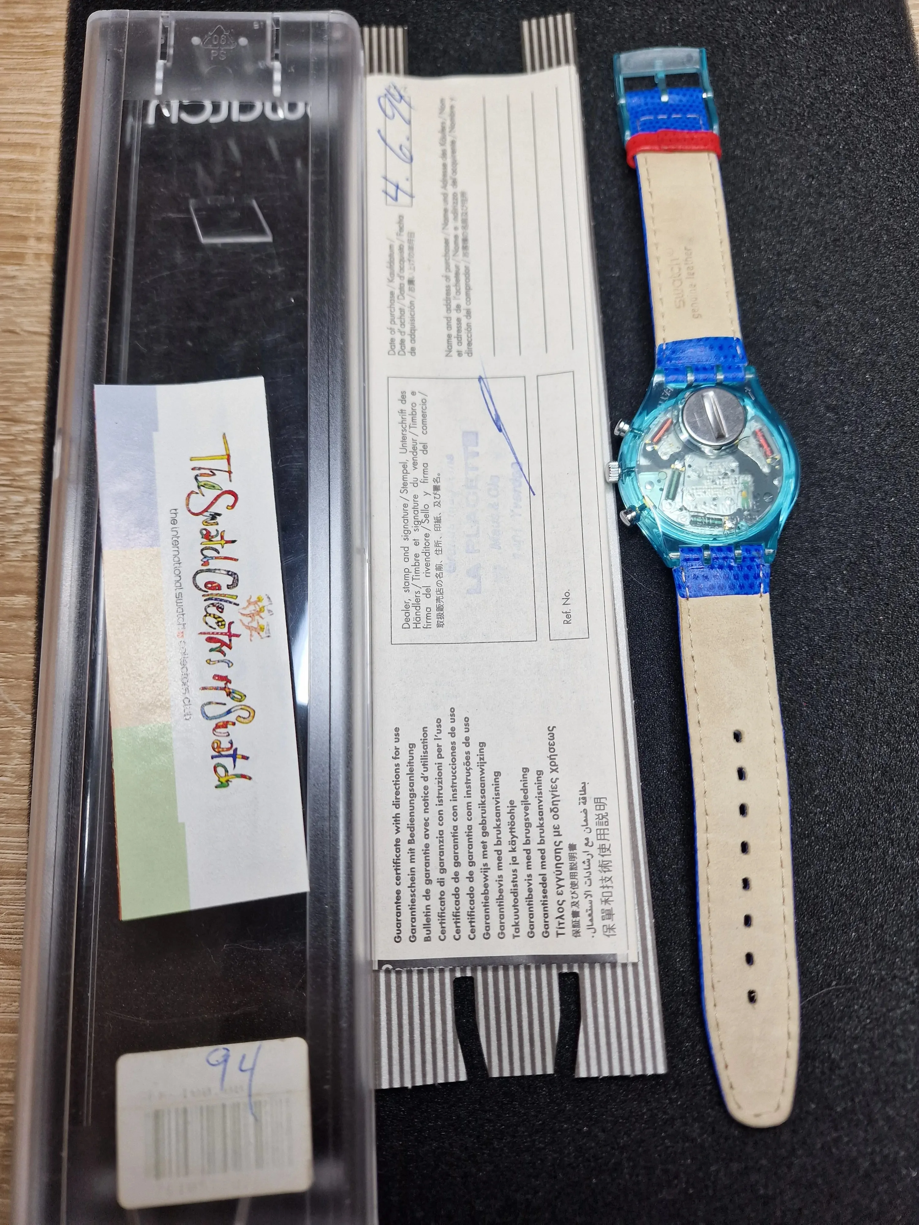 ⏱️ Swatch Chrono SCN112 "Echodeco" (1994) – Rare Blue Edition - 2