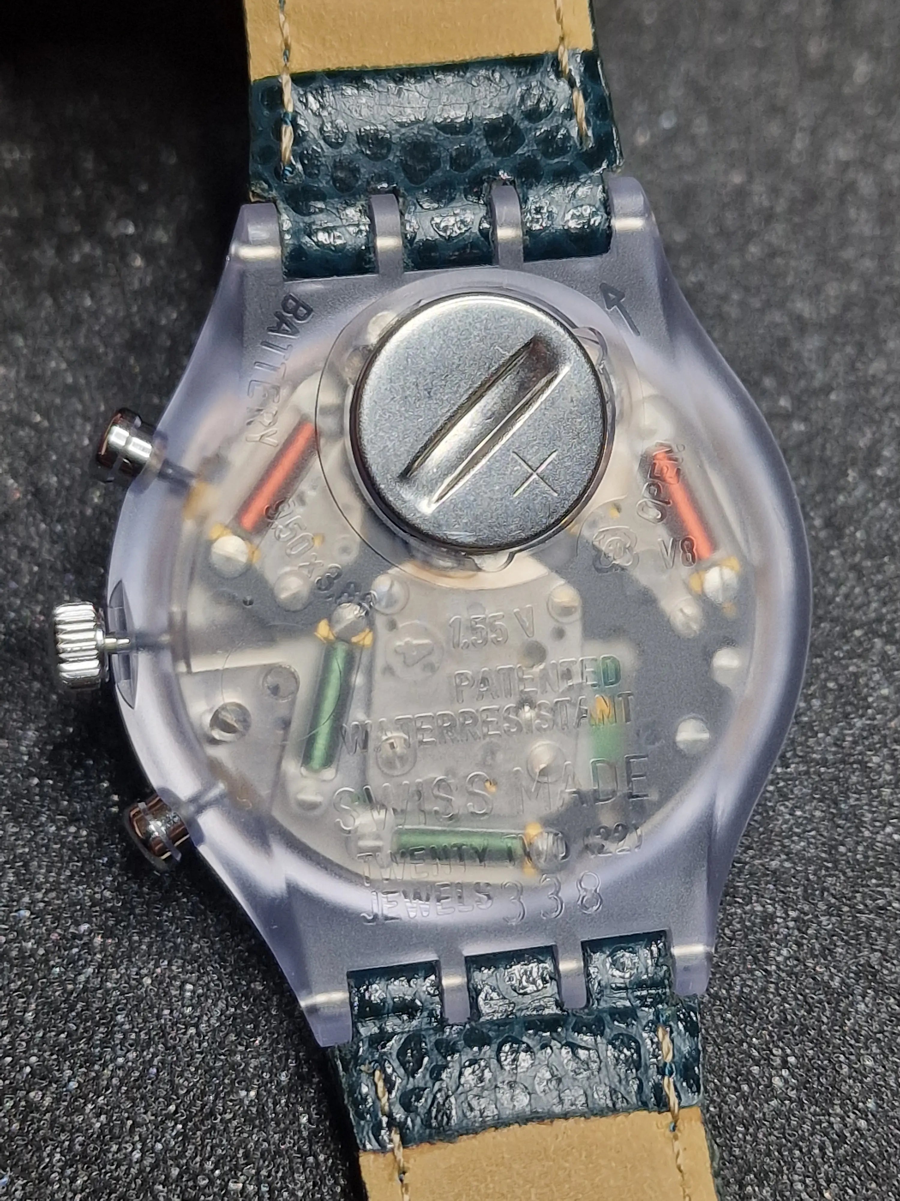 Swatch Chrono SCV100 “Greentic” (1992) – Rare Vintage Chronograph 7