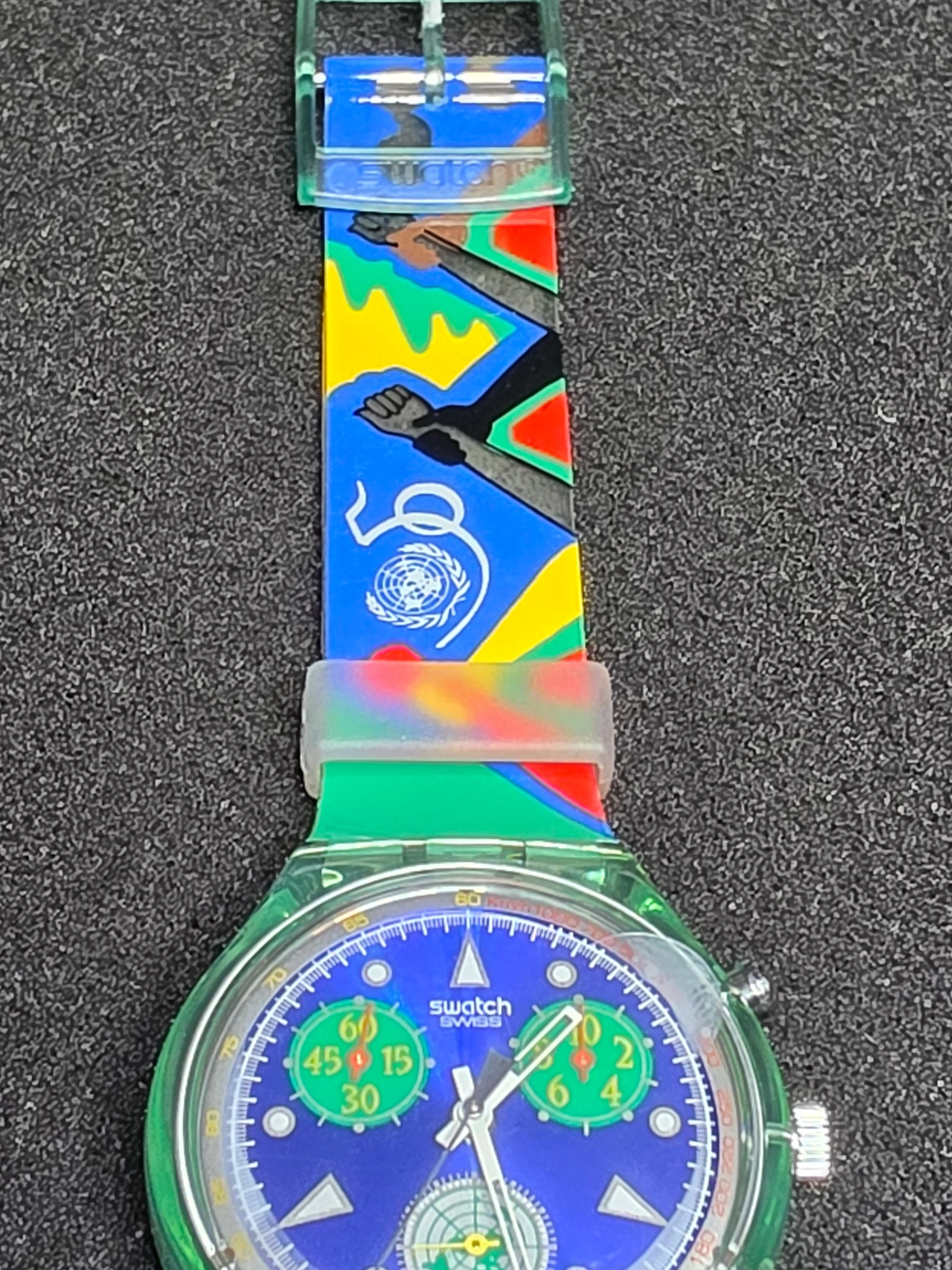 Swatch Chrono SCZ103 – 1994 – NOS – United Nations 50th – view 9