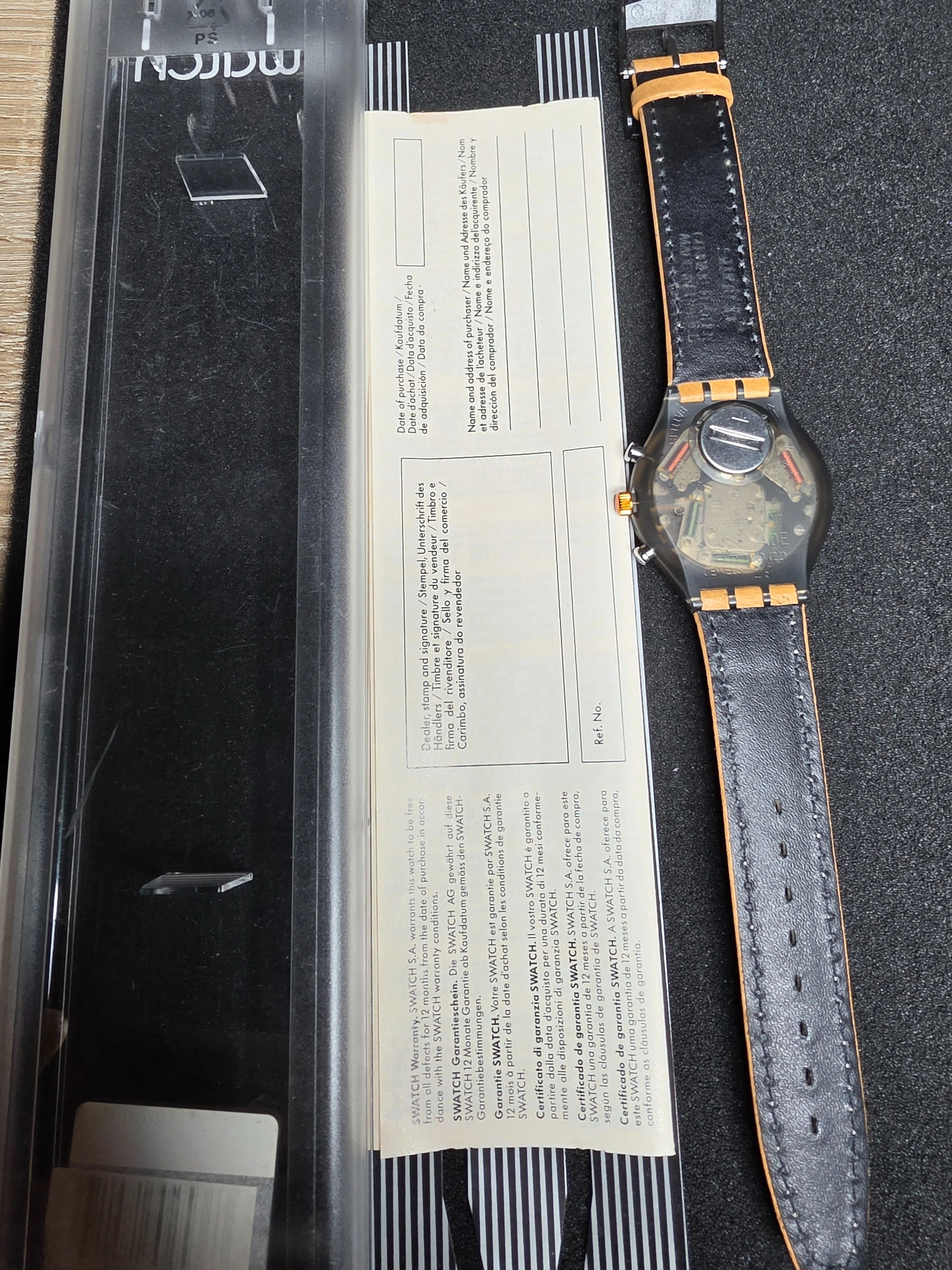 Swatch Chrono Sirii SCM101 – 1992 – NOS – Unique Dial – view 3