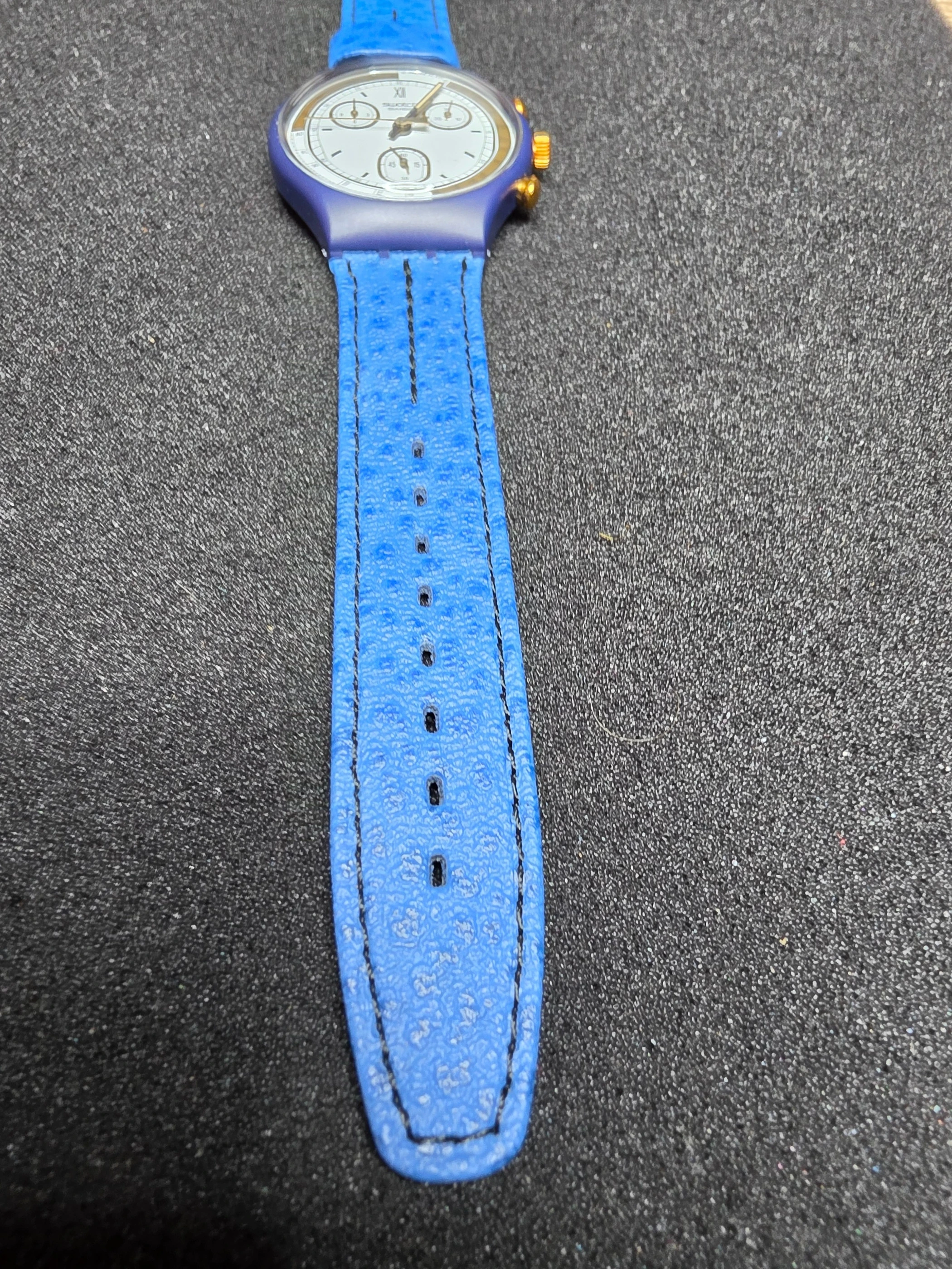 Swatch Chrono Skipper SCN100 – 1990 – NOS – Blue Dial – view 8