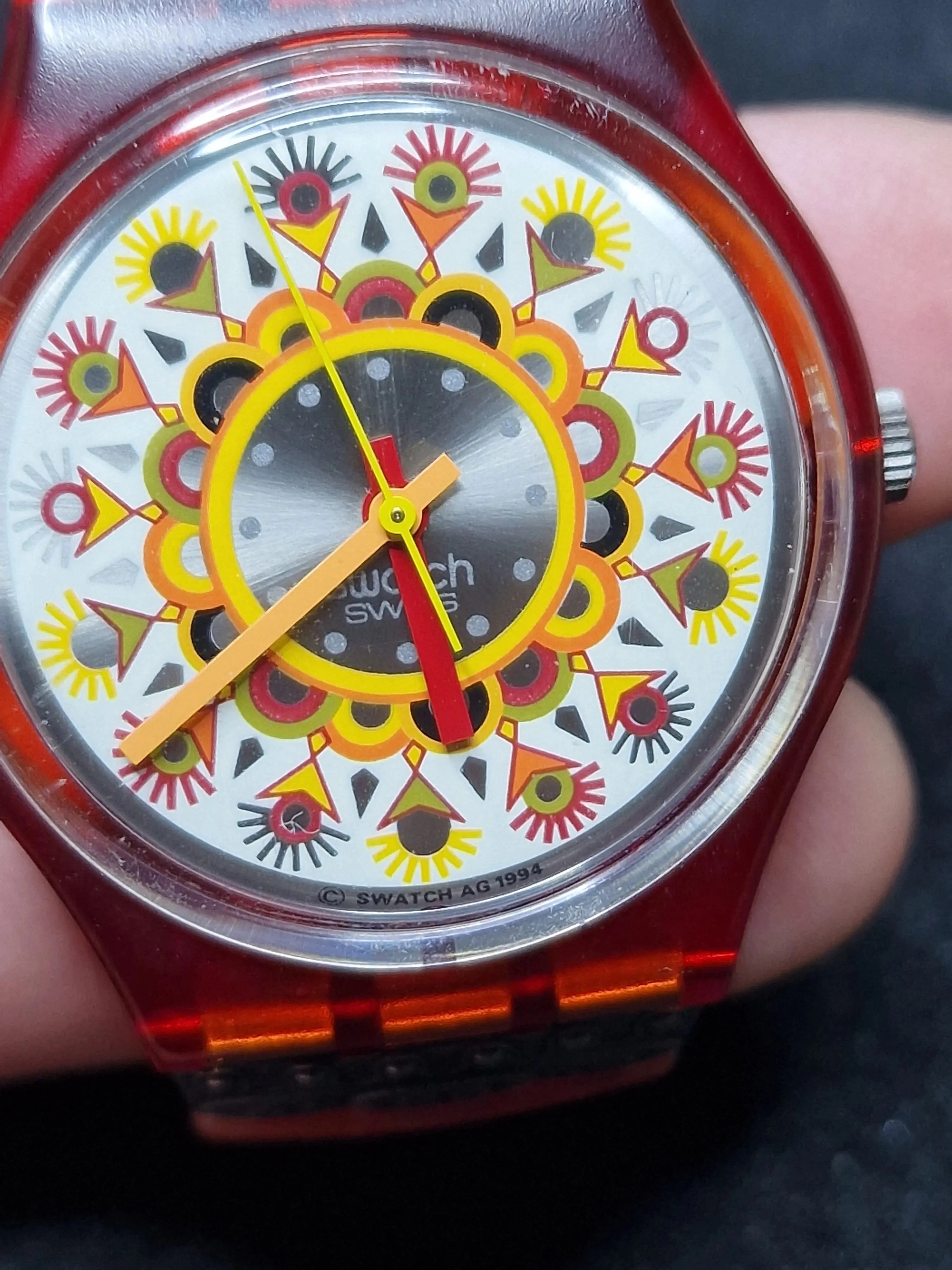 Swatch Flex GR125 "Curry Powder" (1994) – Rare Vintage 2