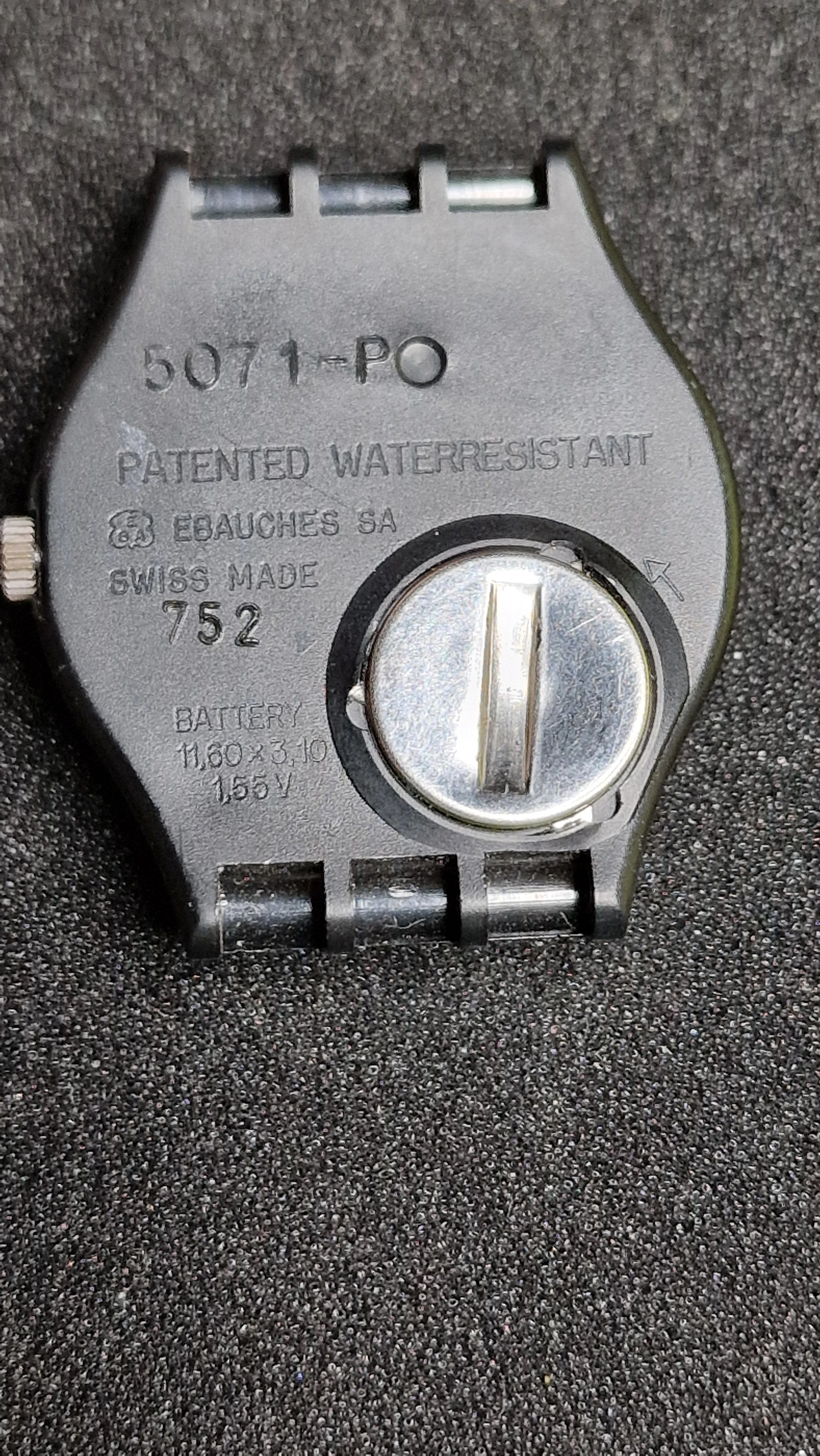 Swatch Gent GB701 (1983) – Classic Day-Date “Originals” Style 4