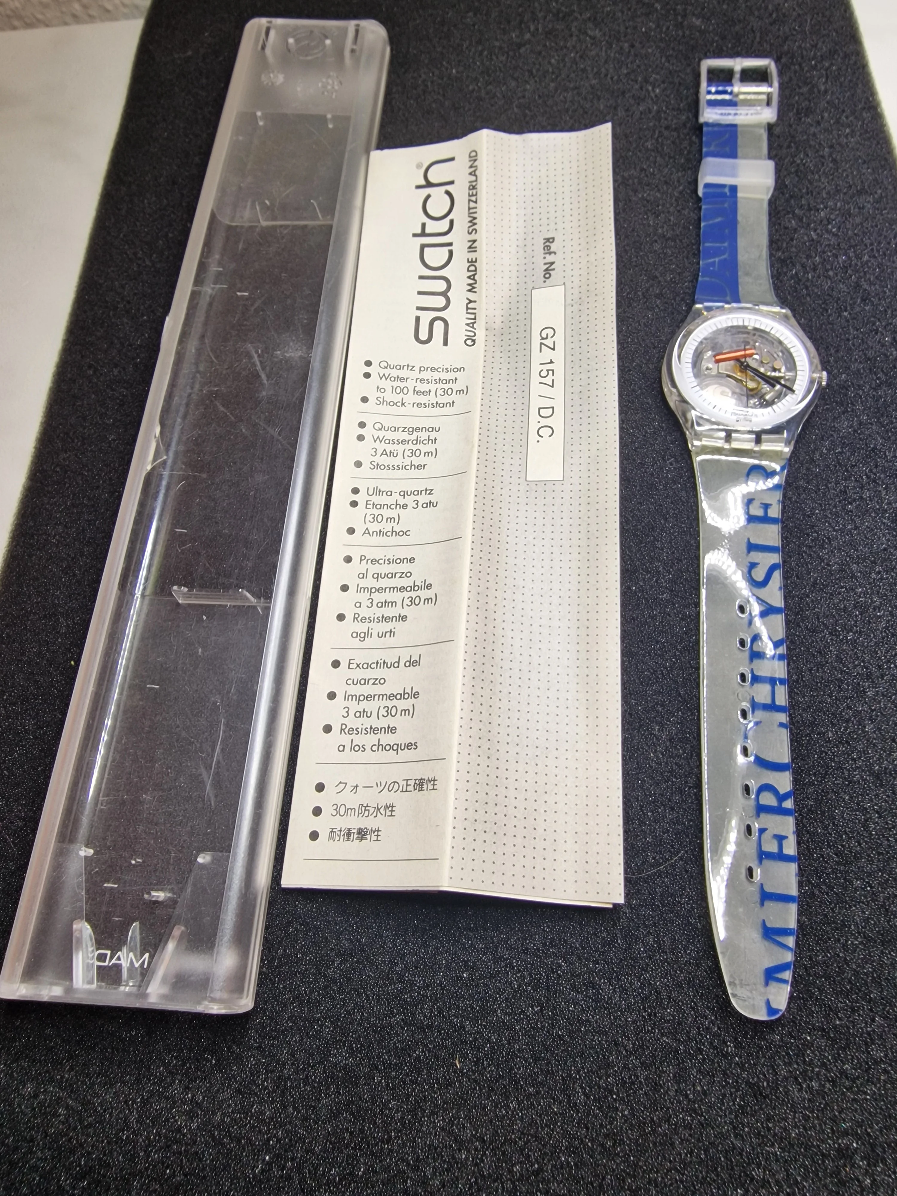 🕰️ Swatch Special GZ157 “Daimler Chrysler” – Limited Corporate Edition 1999 2