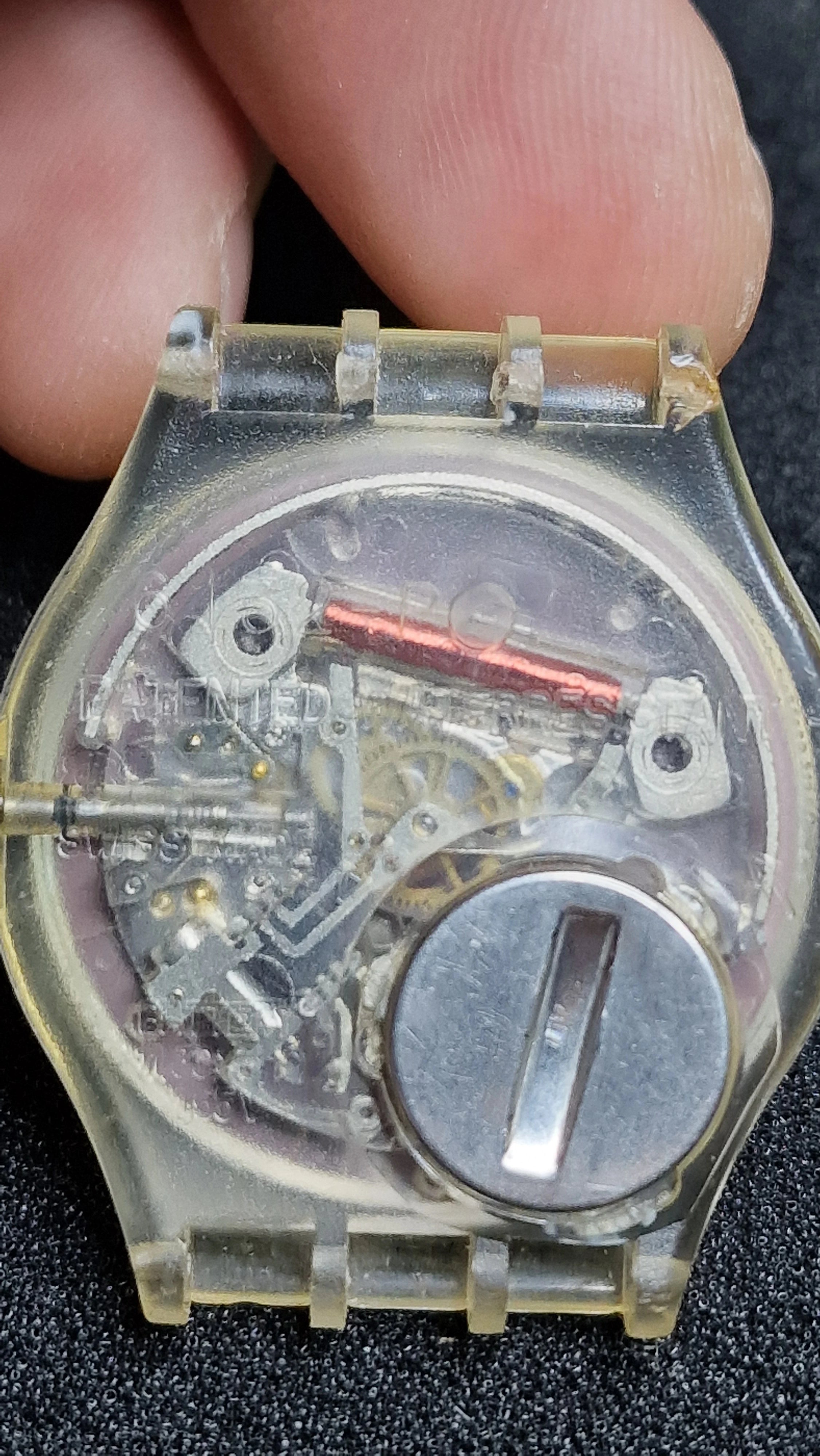 Swatch GK102 “Nautilus” (1986) – Vintage Gent, transparent case ⌚ 5