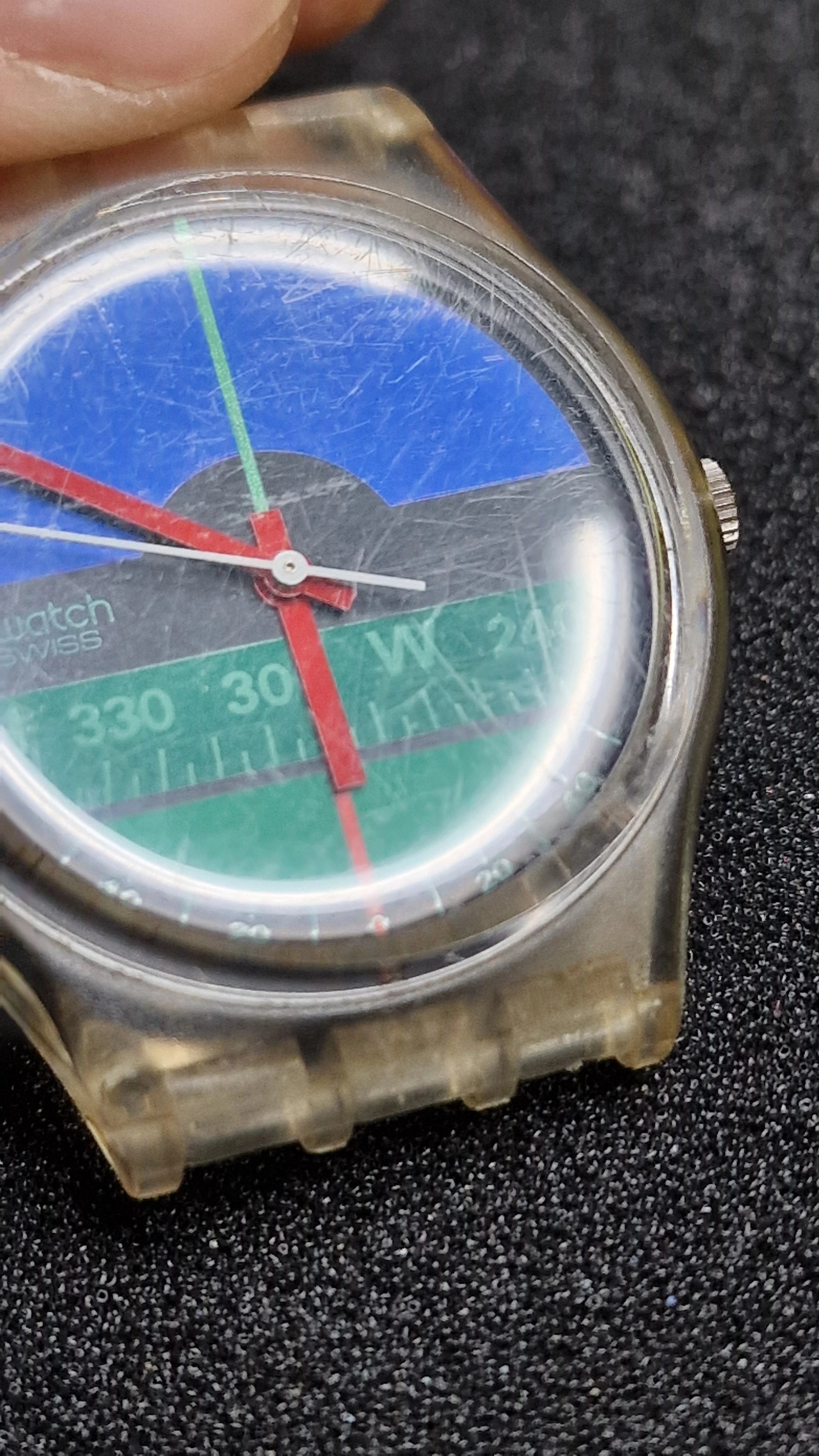 Swatch GK102 “Nautilus” (1986) – Vintage Gent, transparent case ⌚ 15
