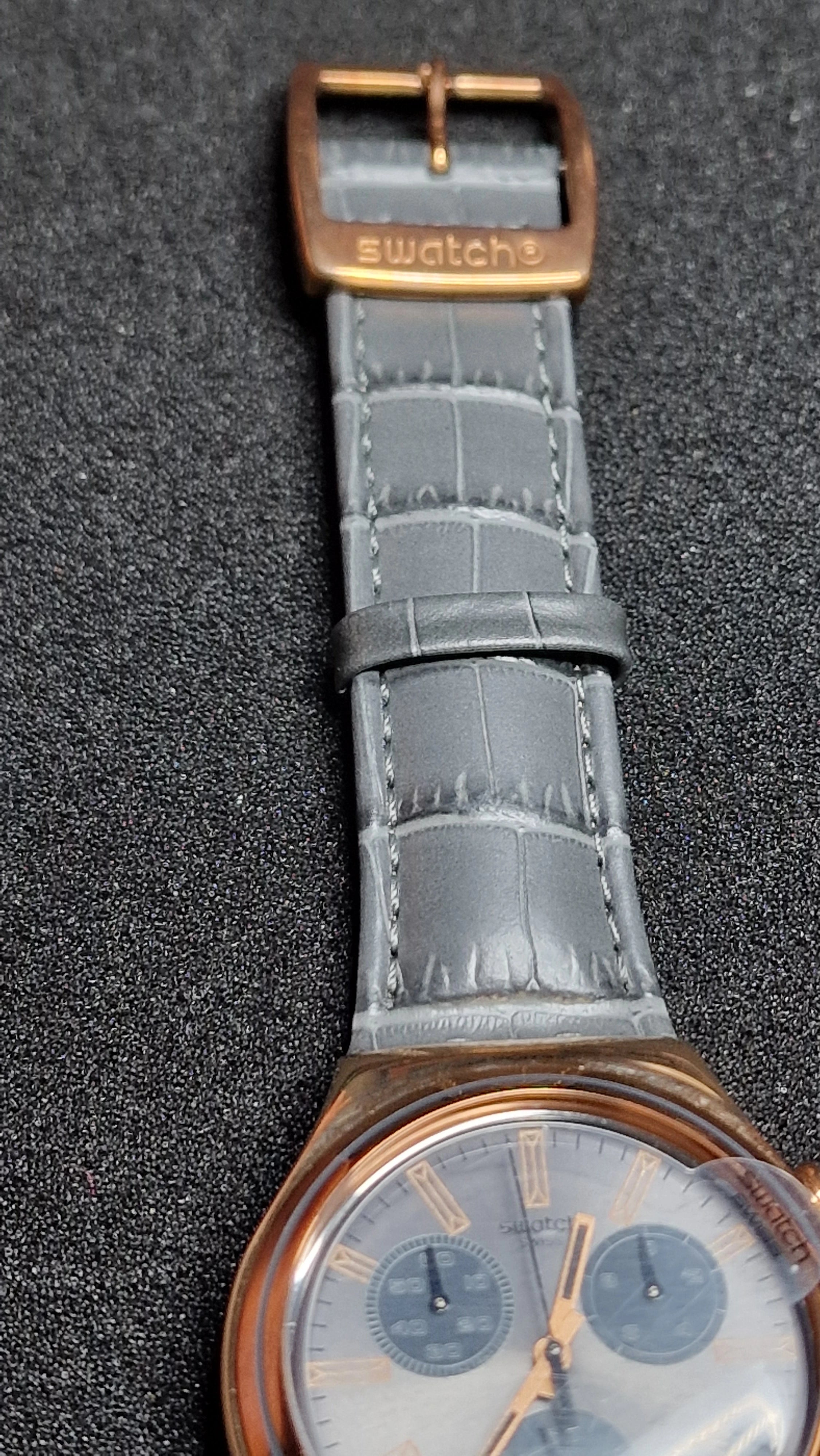 Swatch Irony Chrono YCG411 “Gris en Rose” (AG 2014) Rose-Gold Steel + Elegant Grey Dial - 8
