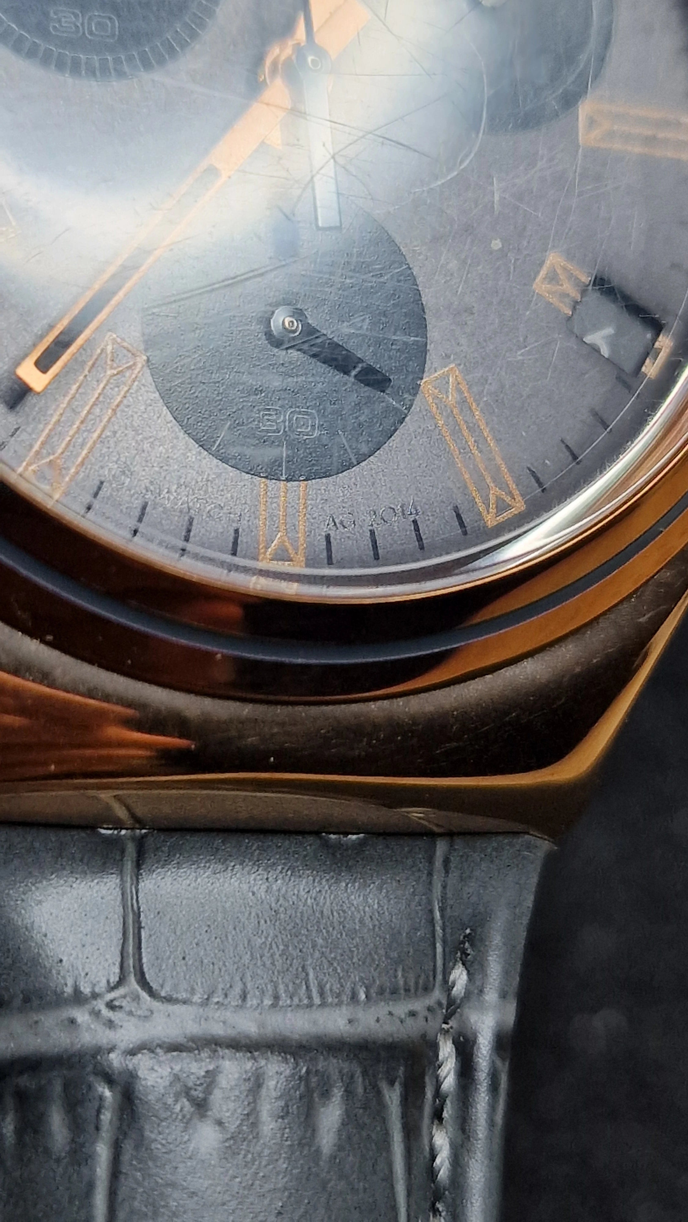 Swatch Irony Chrono YCG411 “Gris en Rose” (AG 2014) Rose-Gold Steel + Elegant Grey Dial - 9