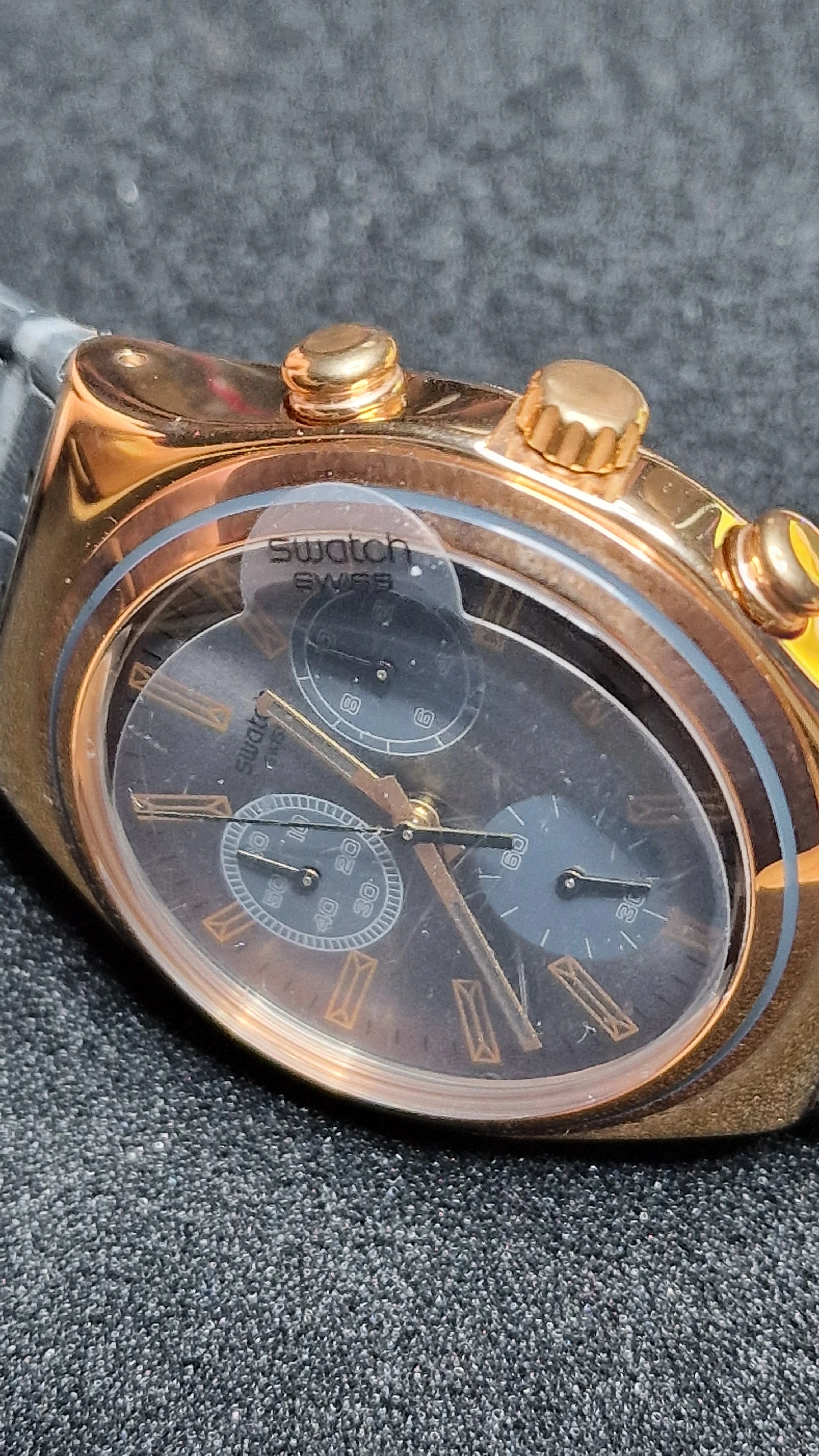 Swatch Irony Chrono YCG411 “Gris en Rose” (AG 2014) Rose-Gold Steel + Elegant Grey Dial - 14