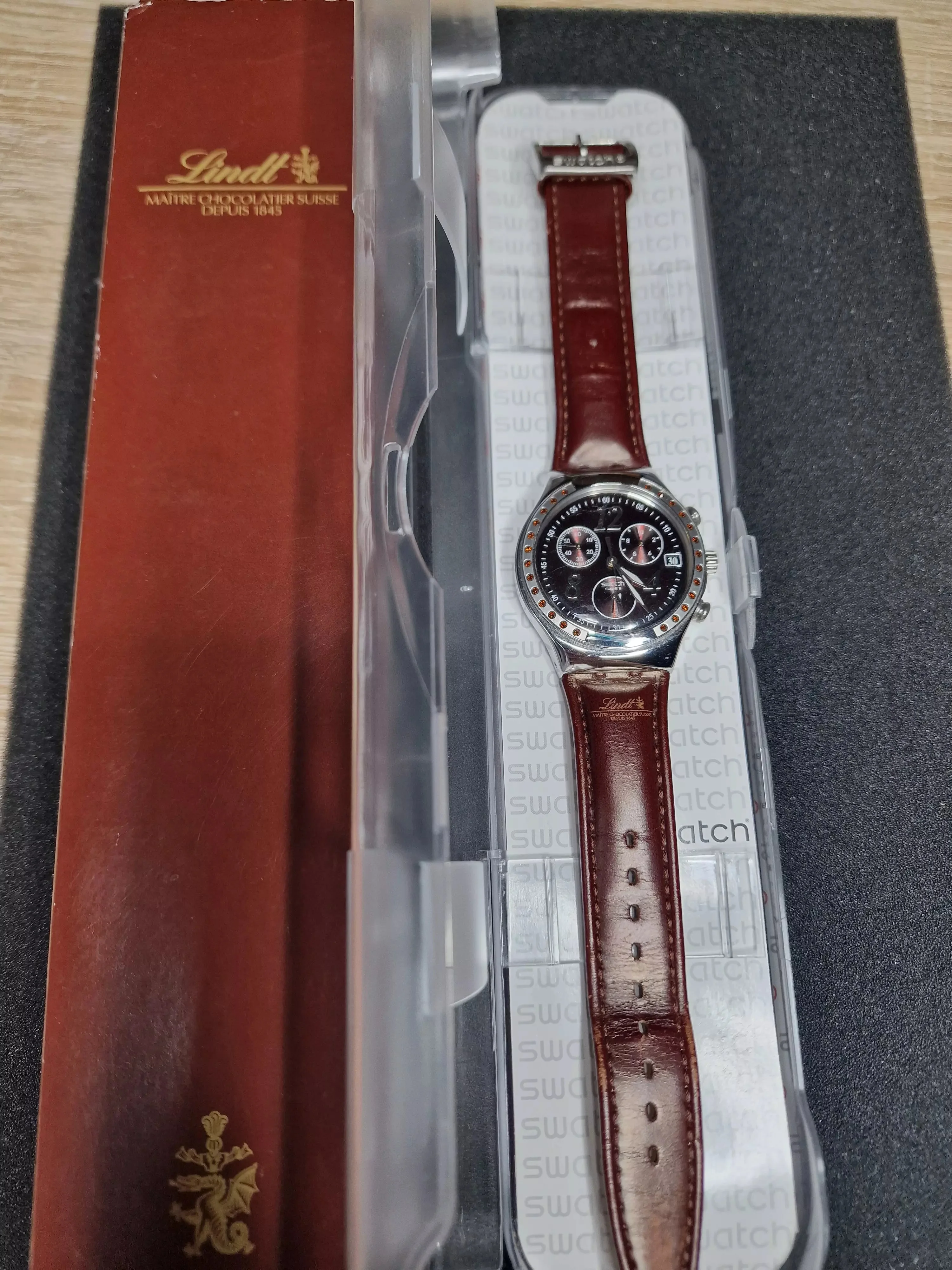 Swatch Irony Chrono YCS526C "Dreambrown" – Lindt Chocolate & Sprüngli AG (2015) 2