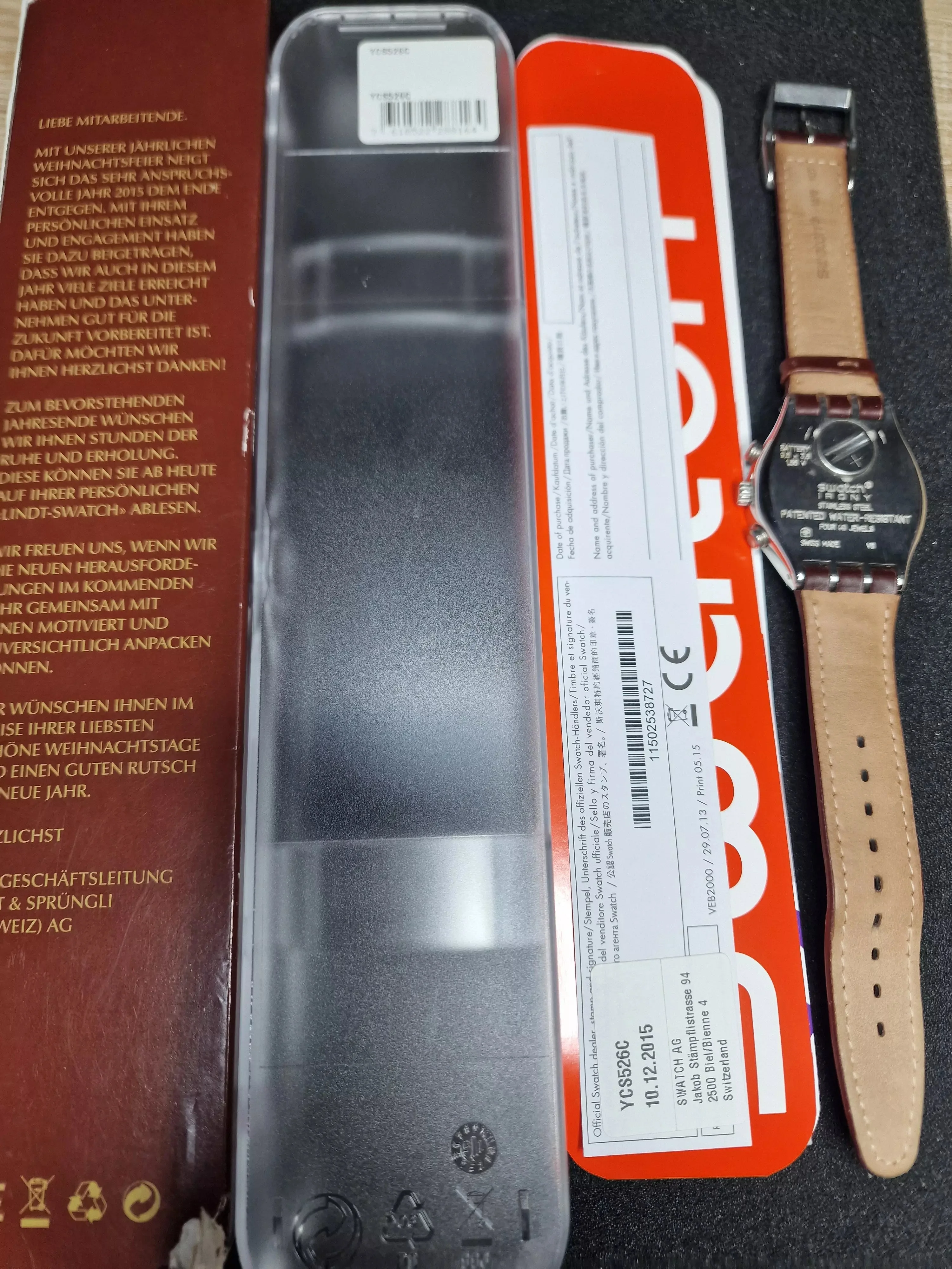Swatch Irony Chrono YCS526C "Dreambrown" – Lindt Chocolate & Sprüngli AG (2015) 3