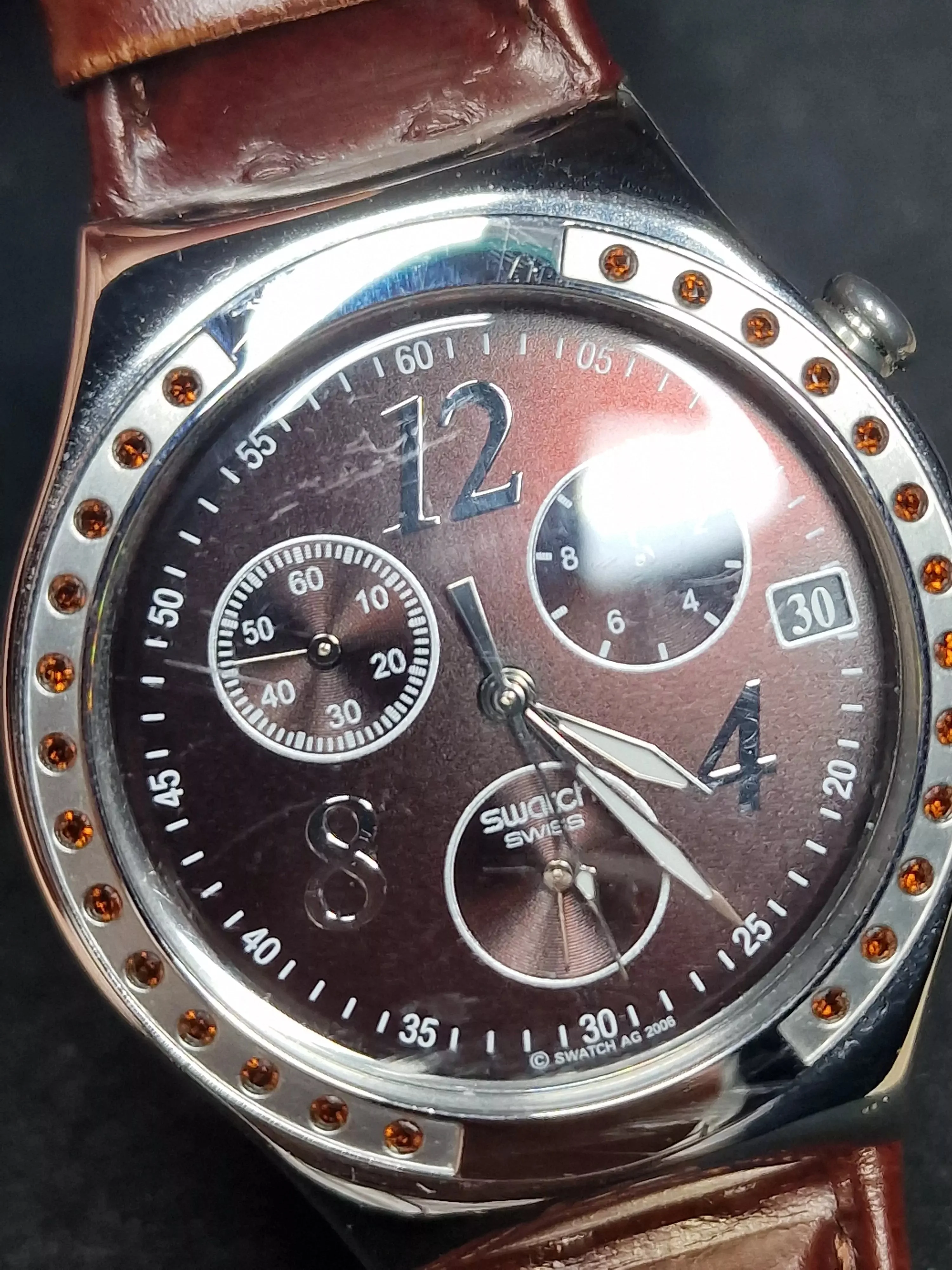 Swatch Irony Chrono YCS526C "Dreambrown" – Lindt Chocolate & Sprüngli AG (2015) 4