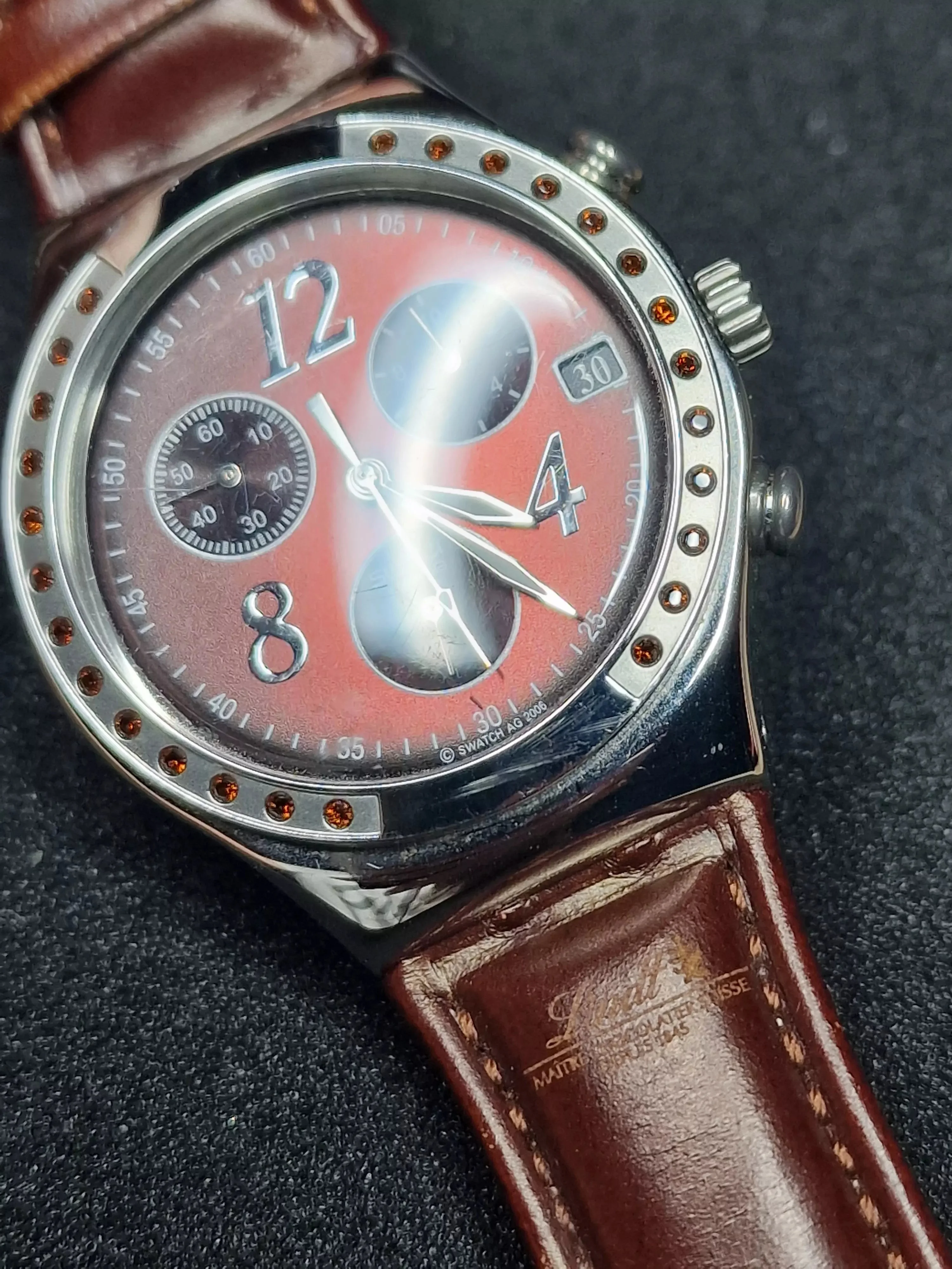 Swatch Irony Chrono YCS526C "Dreambrown" – Lindt Chocolate & Sprüngli AG (2015) 11