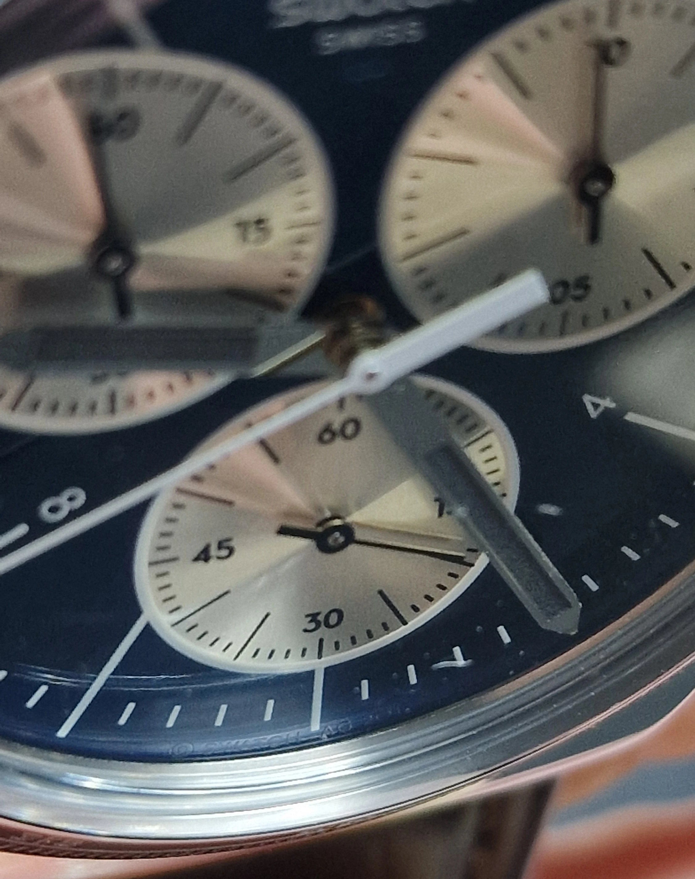 Swatch Irony Chrono YVS410C “London” (AG 2013) – Blue Dial + Strong Lume - 10