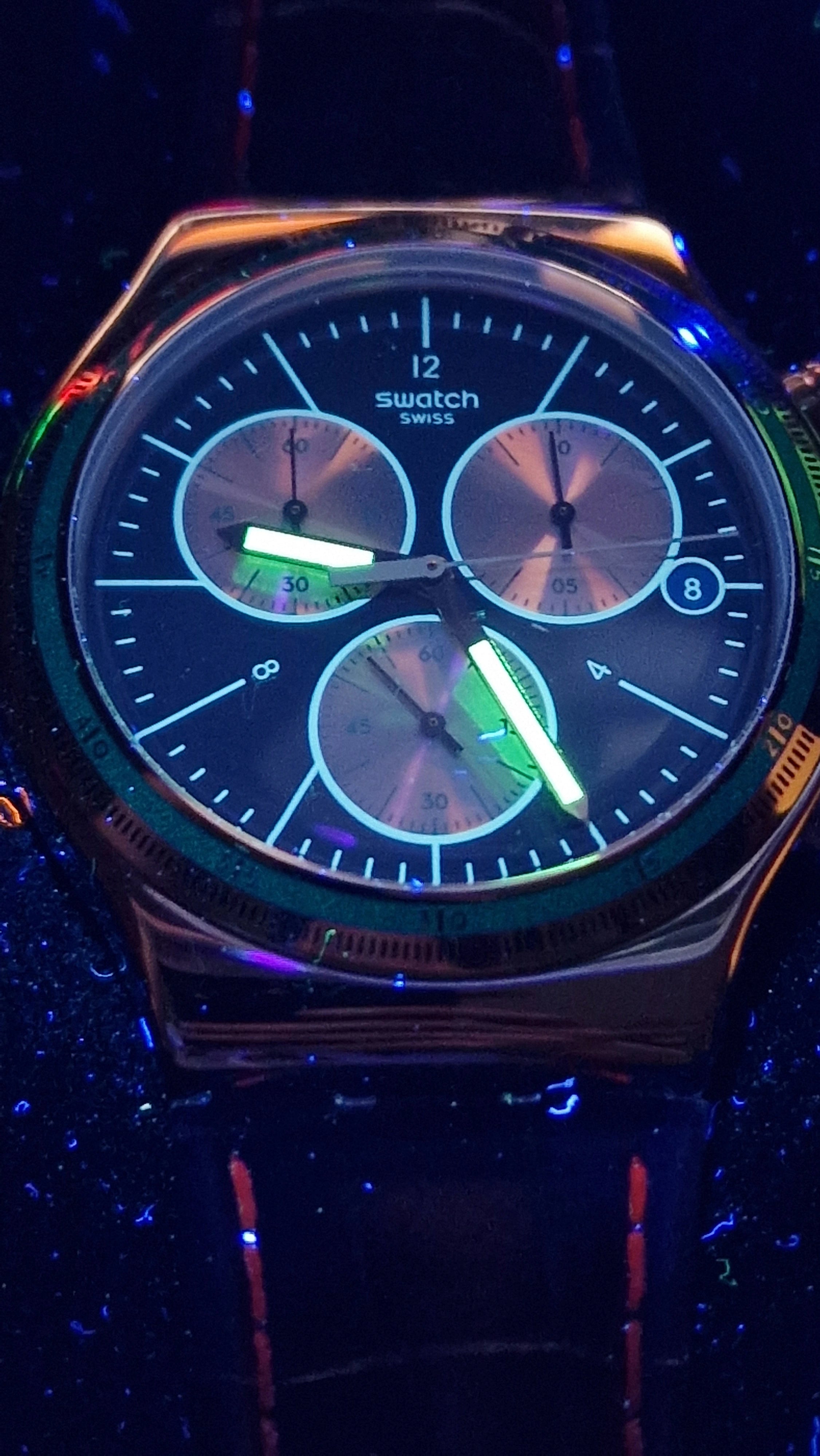 Swatch Irony Chrono YVS410C “London” (AG 2013) – Blue Dial + Strong Lume - 11