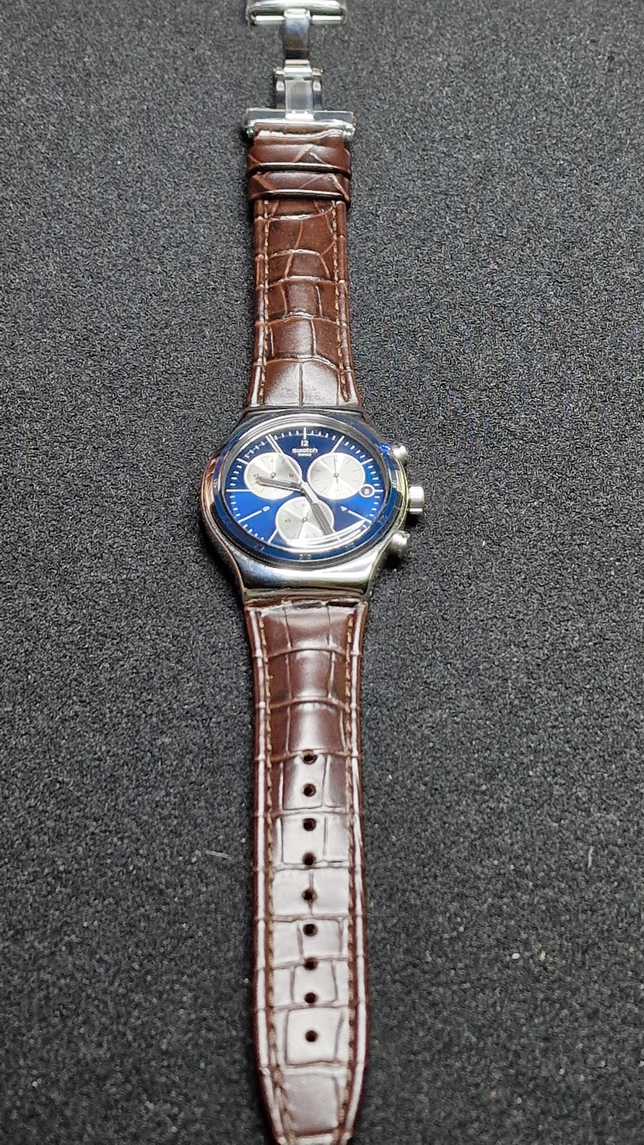Swatch Irony Chrono YVS410C “London” (AG 2013) – Blue Dial + Strong Lume - 18