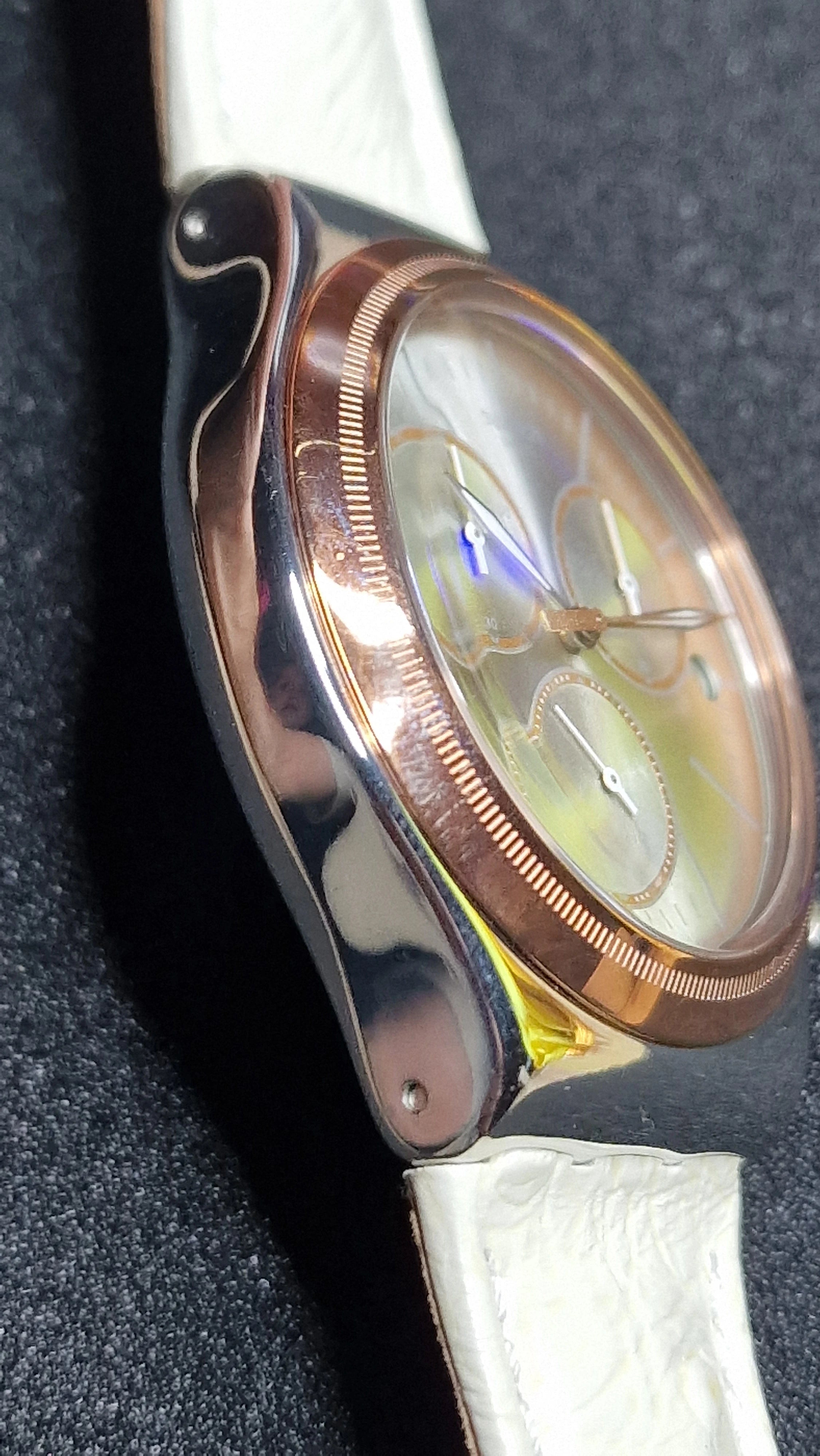 Swatch Irony Chrono YVS412 “AlbinoStrich” (AG 2013) – elegant two-tone chrono - 2