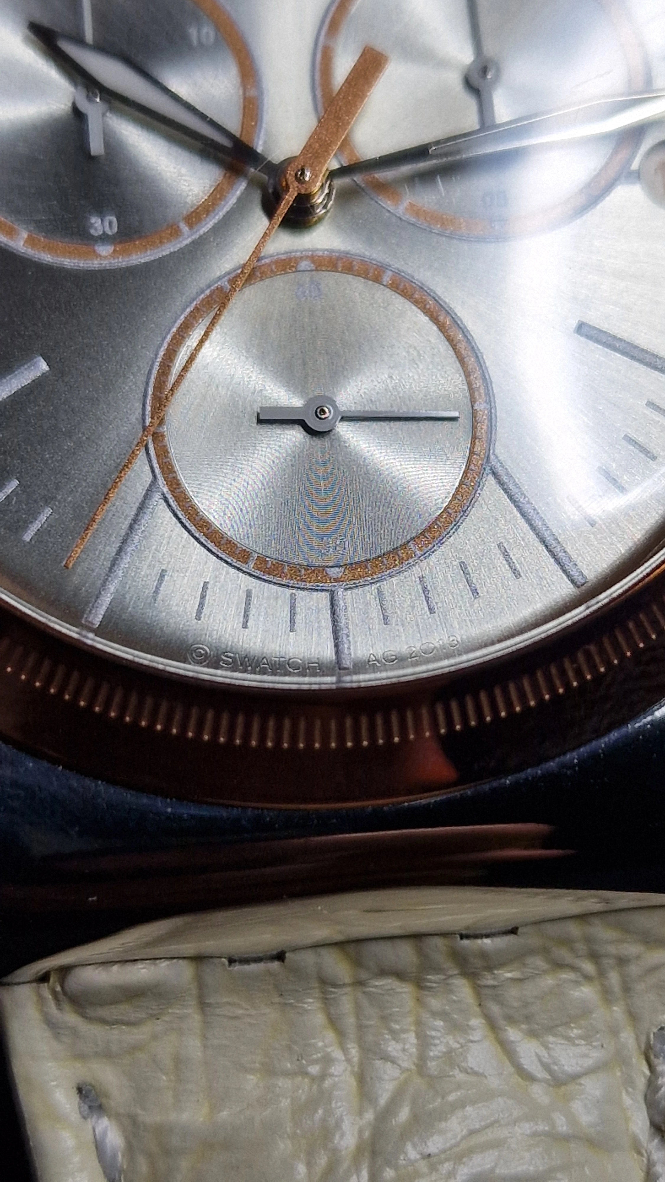Swatch Irony Chrono YVS412 “AlbinoStrich” (AG 2013) – elegant two-tone chrono - 6
