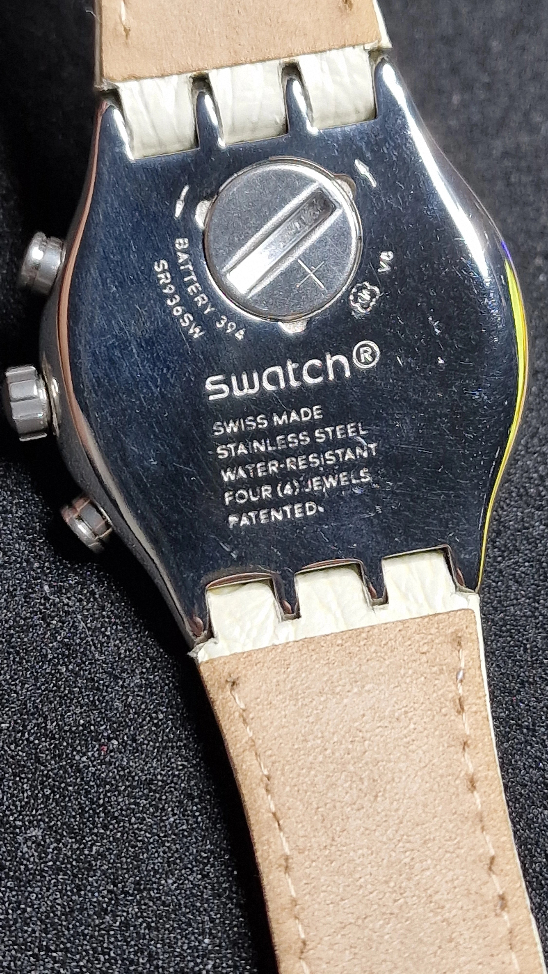 Swatch Irony Chrono YVS412 “AlbinoStrich” (AG 2013) – elegant two-tone chrono - 7