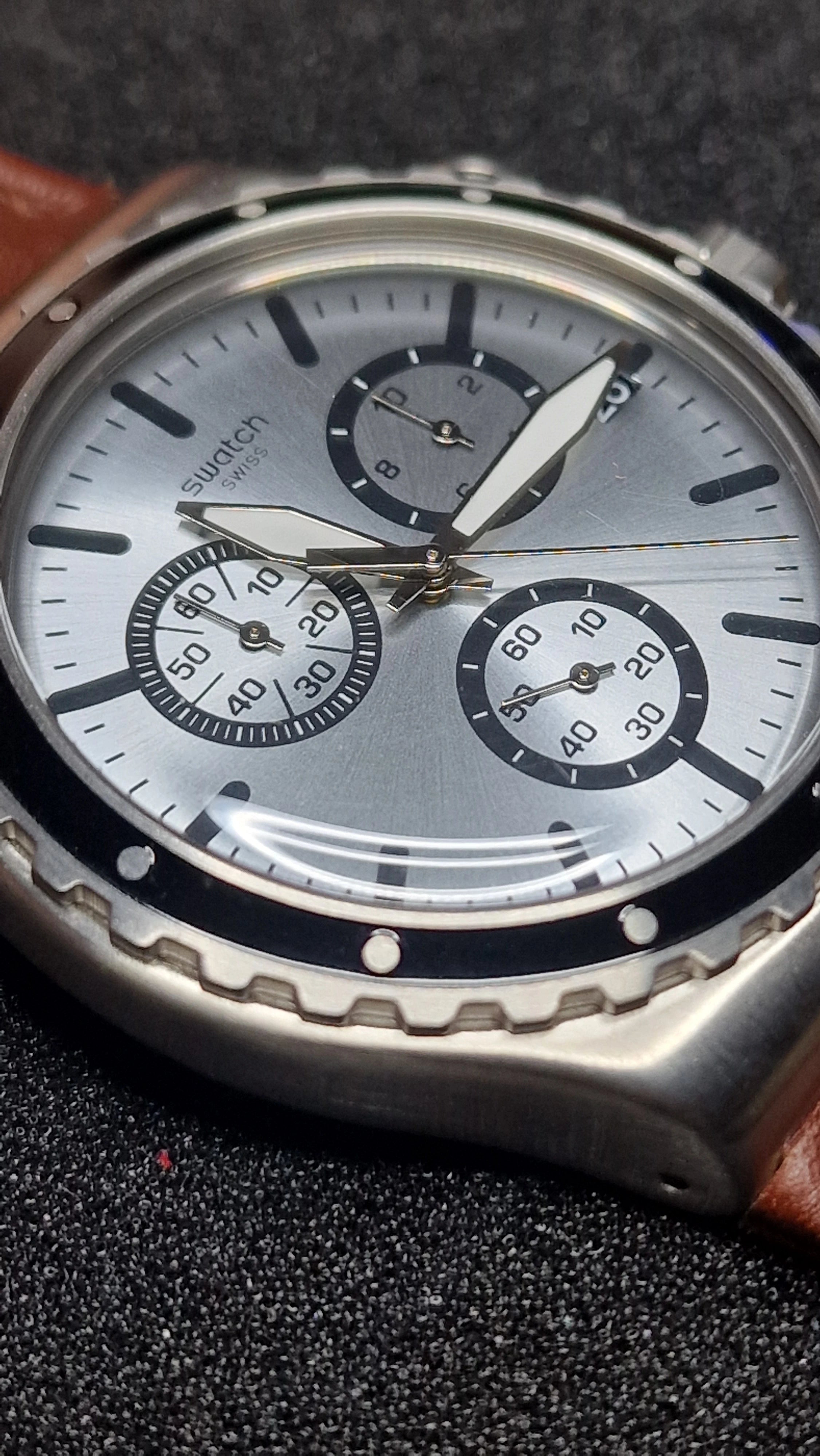 Swatch Irony Chrono YVS437 “Grandino” ⏱🇨🇭 (Stainless Steel + Date) AG2016 - 7