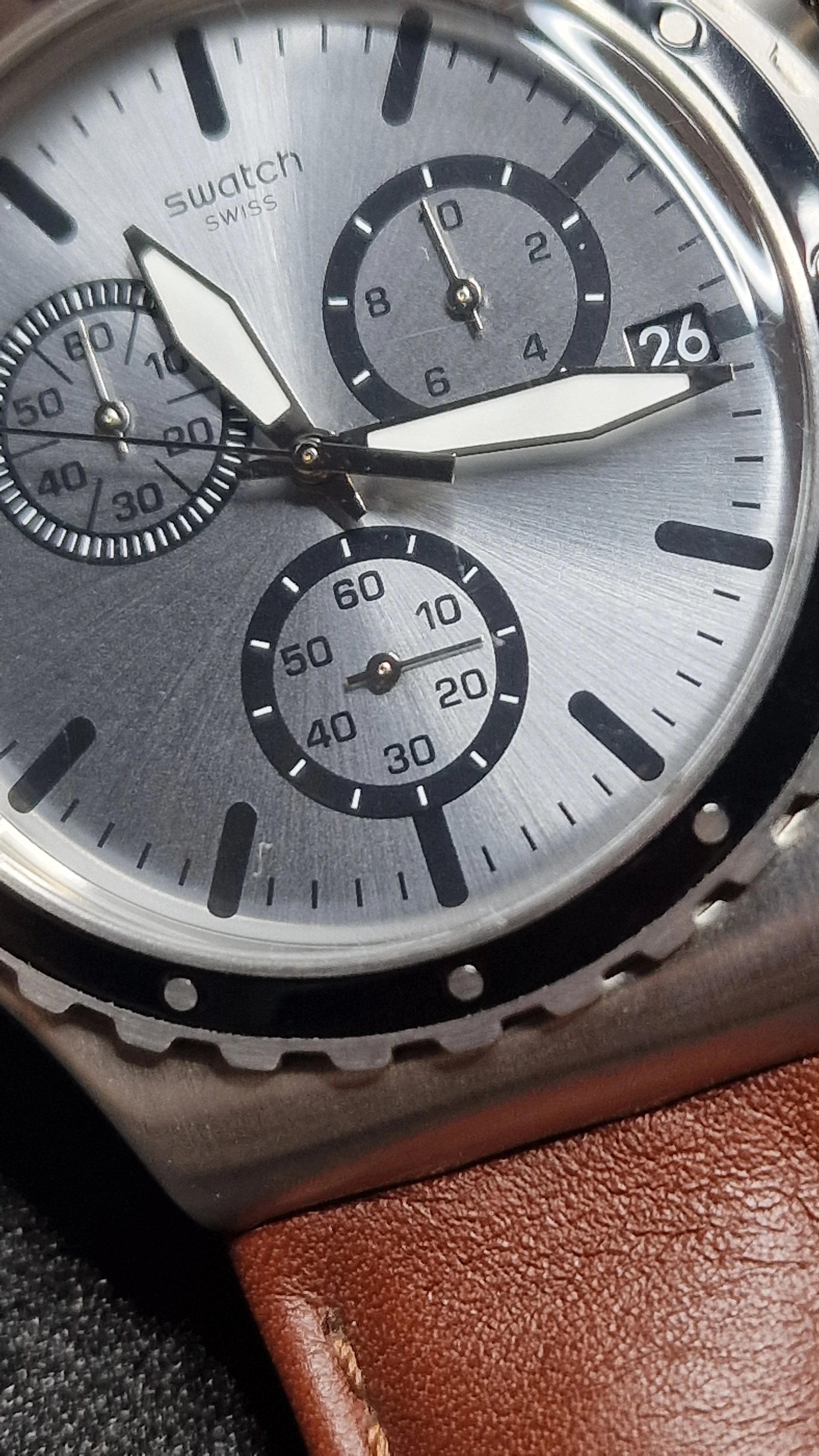 Swatch Irony Chrono YVS437 “Grandino” ⏱🇨🇭 (Stainless Steel + Date) AG2016 - 18