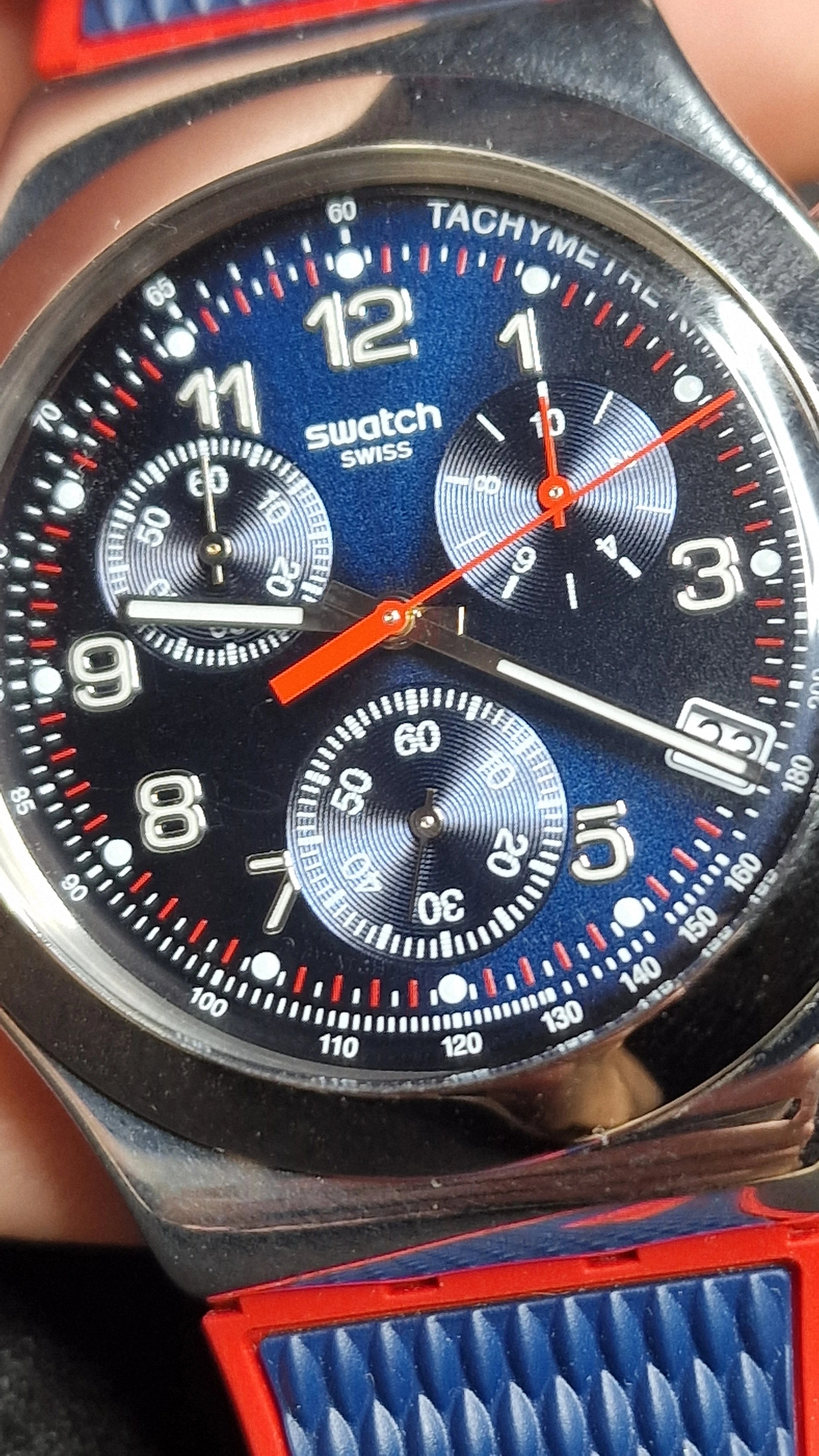 Swatch Irony Chrono YVS452 “Secret Operation” (2018) Tachymeter - 8