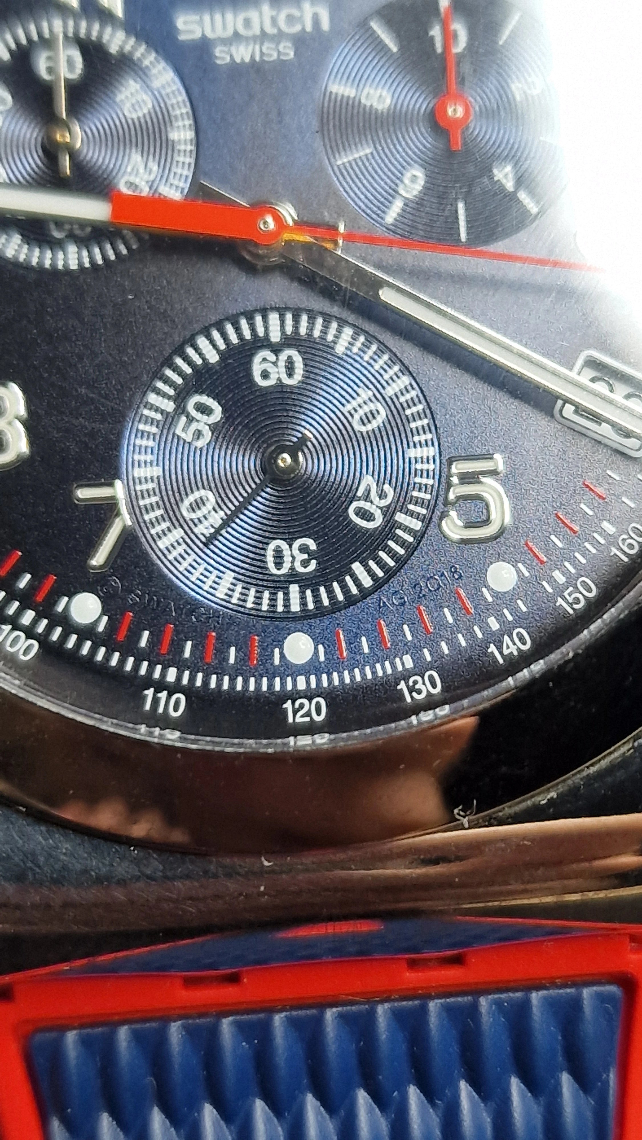 Swatch Irony Chrono YVS452 “Secret Operation” (2018) Tachymeter - 9