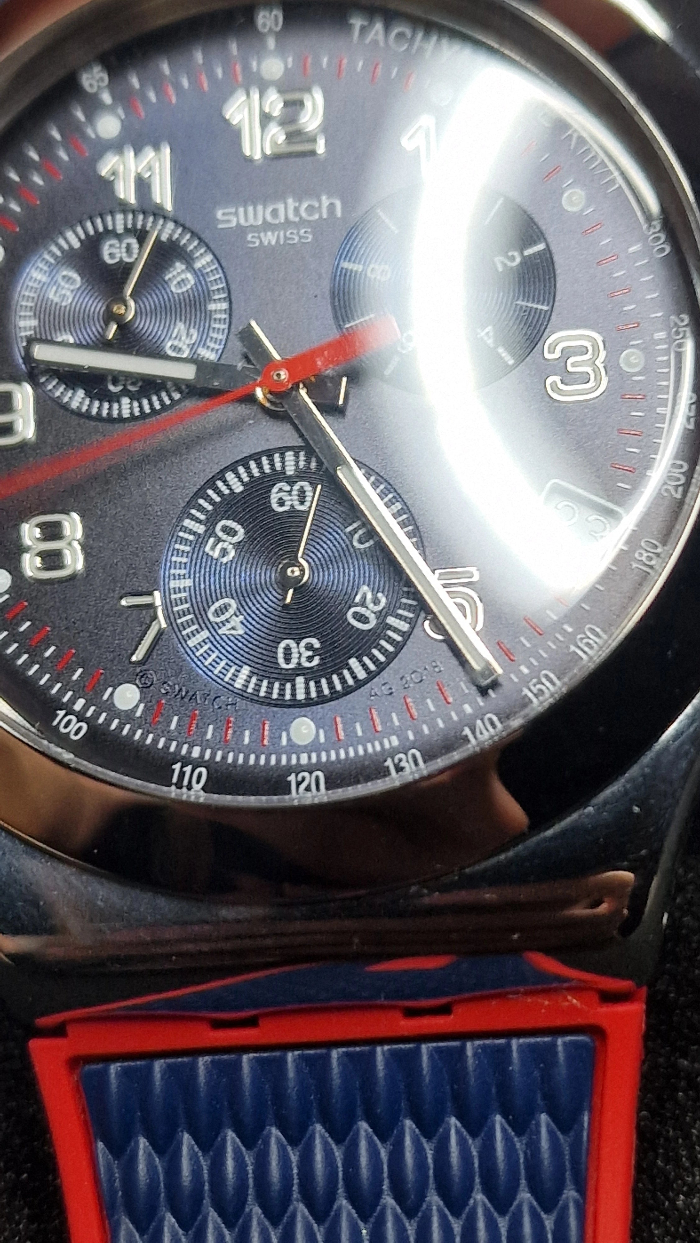 Swatch Irony Chrono YVS452 “Secret Operation” (2018) Tachymeter - 17