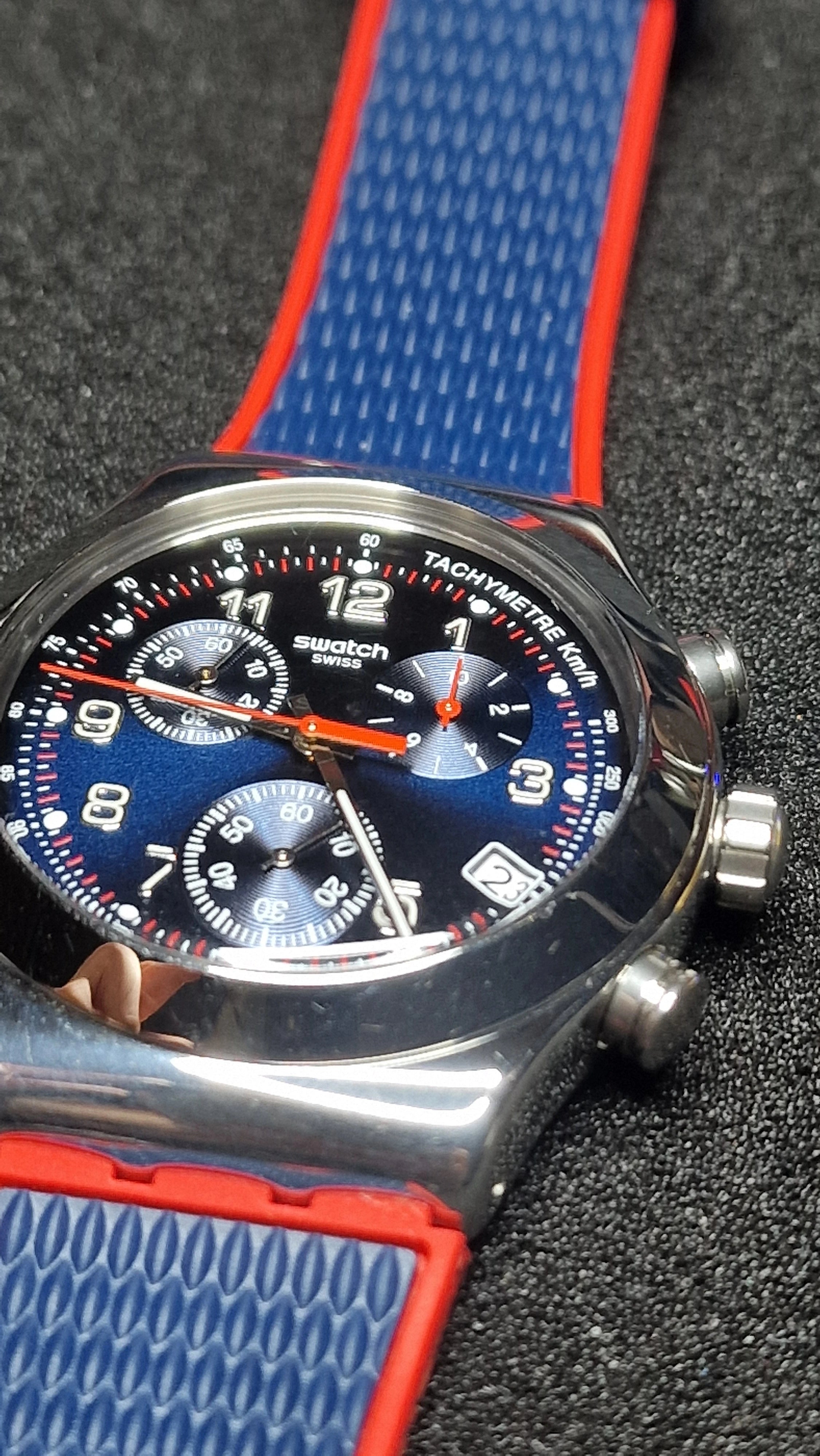 Swatch Irony Chrono YVS452 “Secret Operation” (2018) Tachymeter - 18