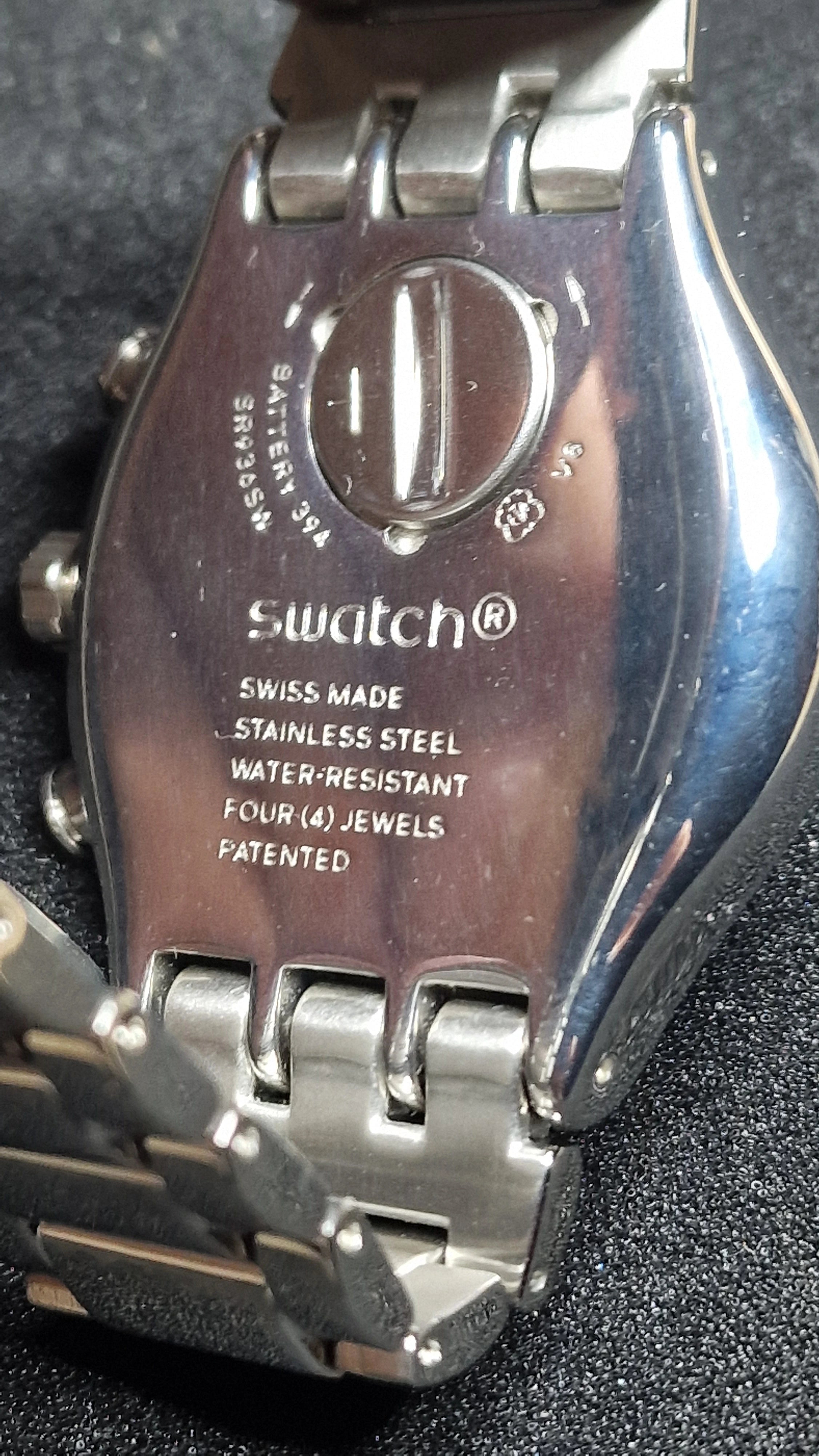 Swatch Irony Chrono SKY ICON (YVS459G) 2018 – Ice Blue Dial + Steel Bracelet⏱ - 8