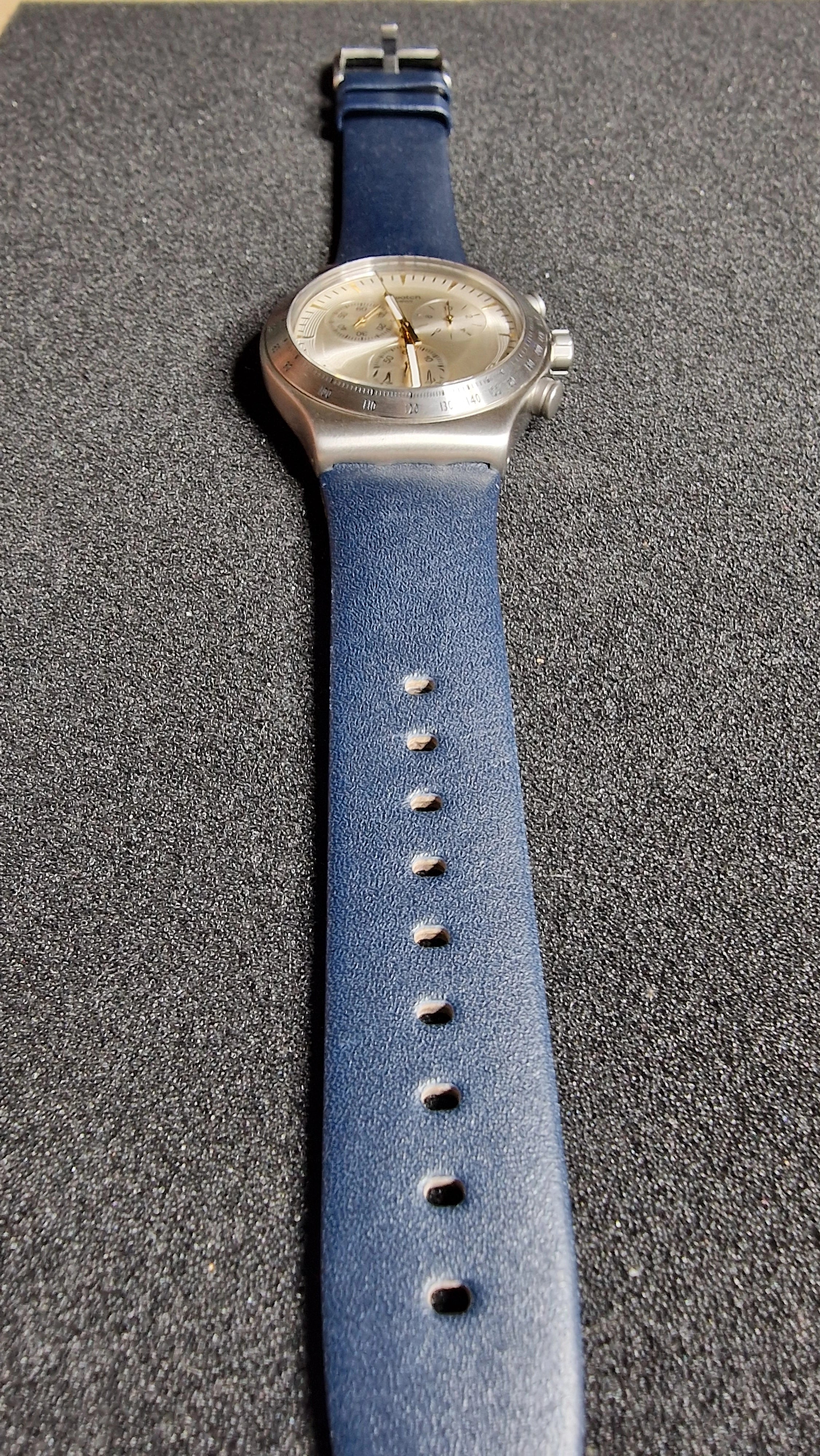 Swatch Irony Chrono YVS460 “Dakmeblue” (2018) – Blue Strap - 12