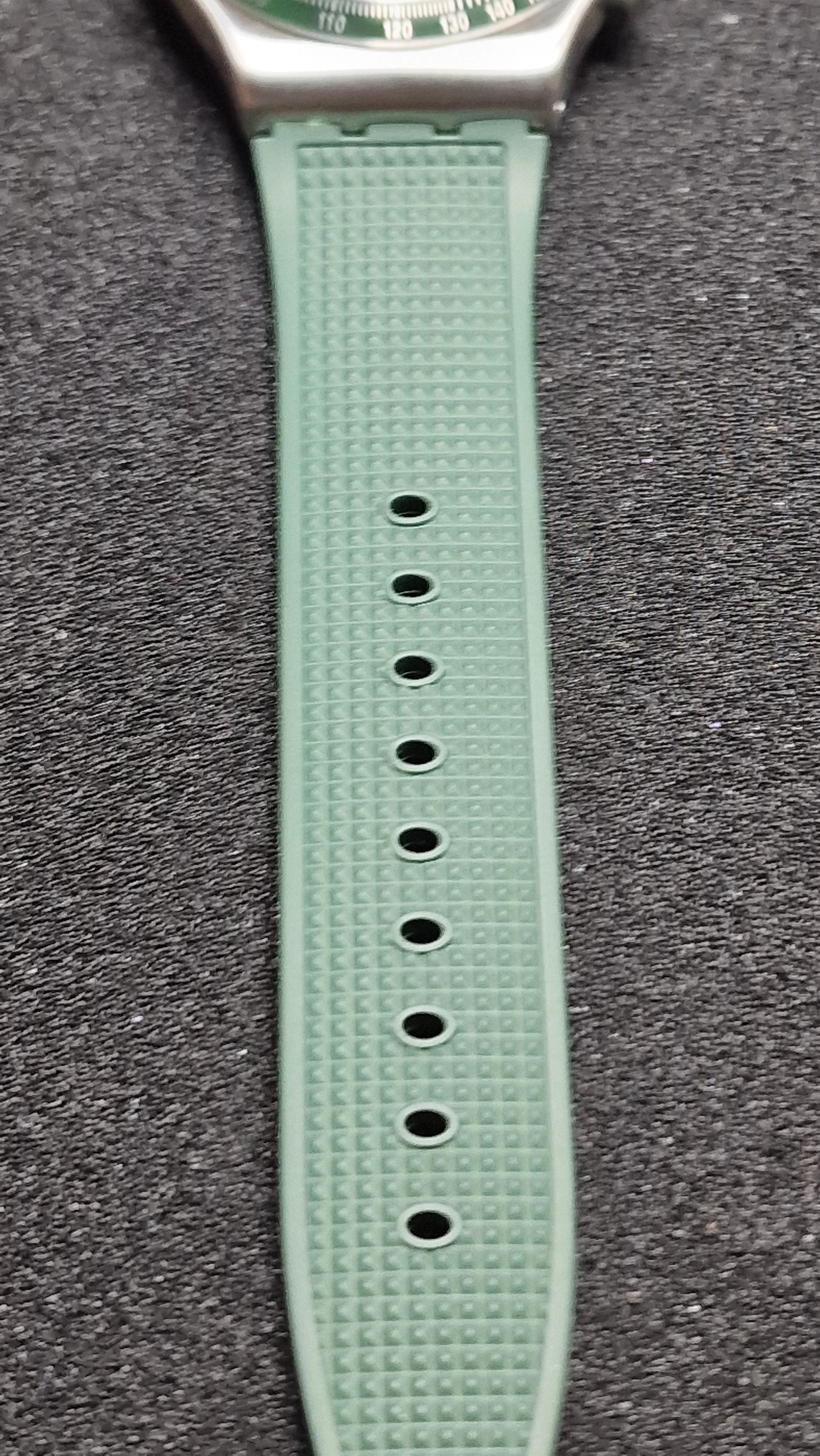 Swatch Irony Chrono YVS462 “Forest Grid” (AG2019) – Green/Orange – Swiss Made - 9