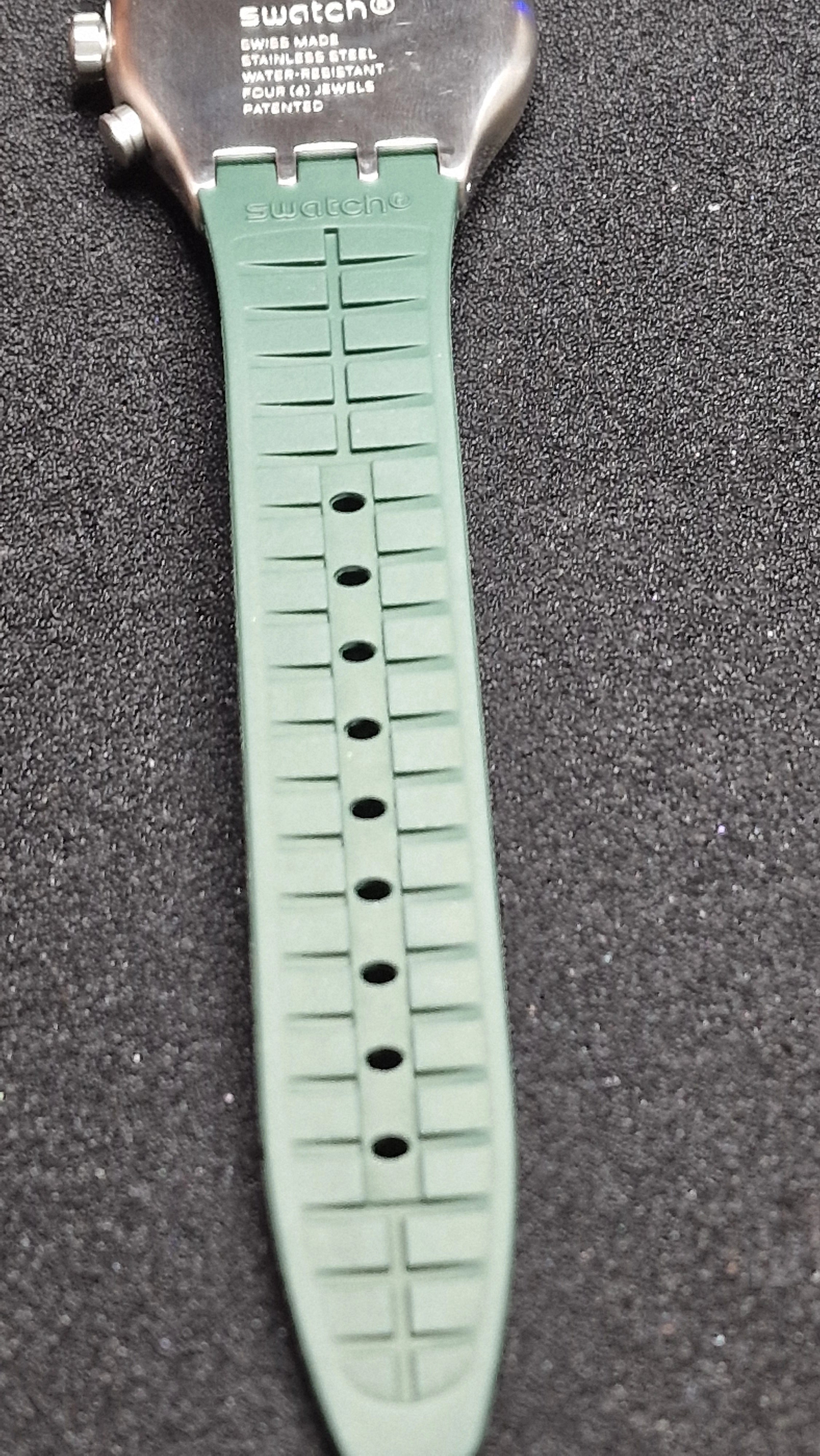 Swatch Irony Chrono YVS462 “Forest Grid” (AG2019) – Green/Orange – Swiss Made - 11