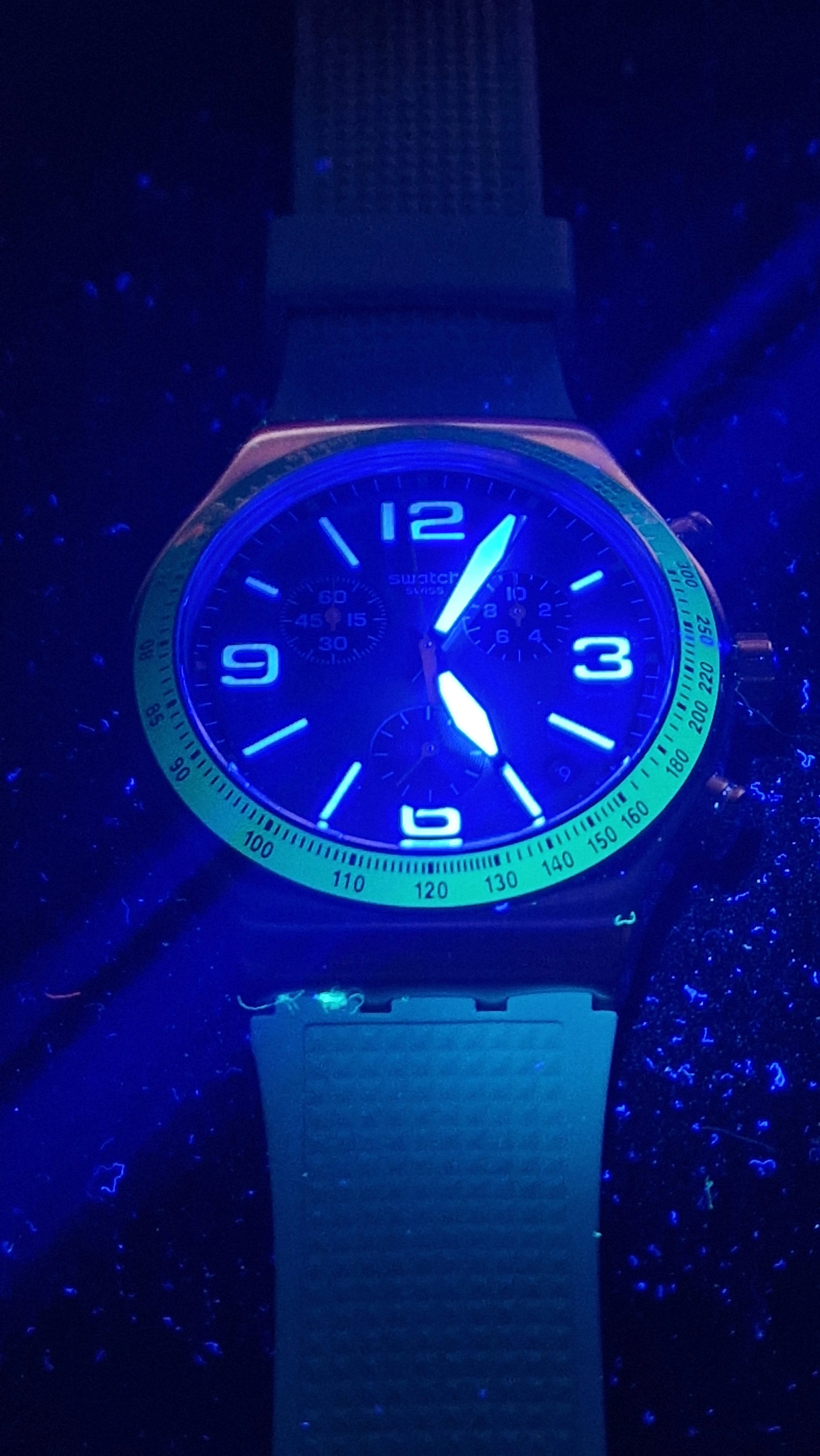 Swatch Irony Chrono YVS462 “Forest Grid” (AG2019) – Green/Orange – Swiss Made - 13