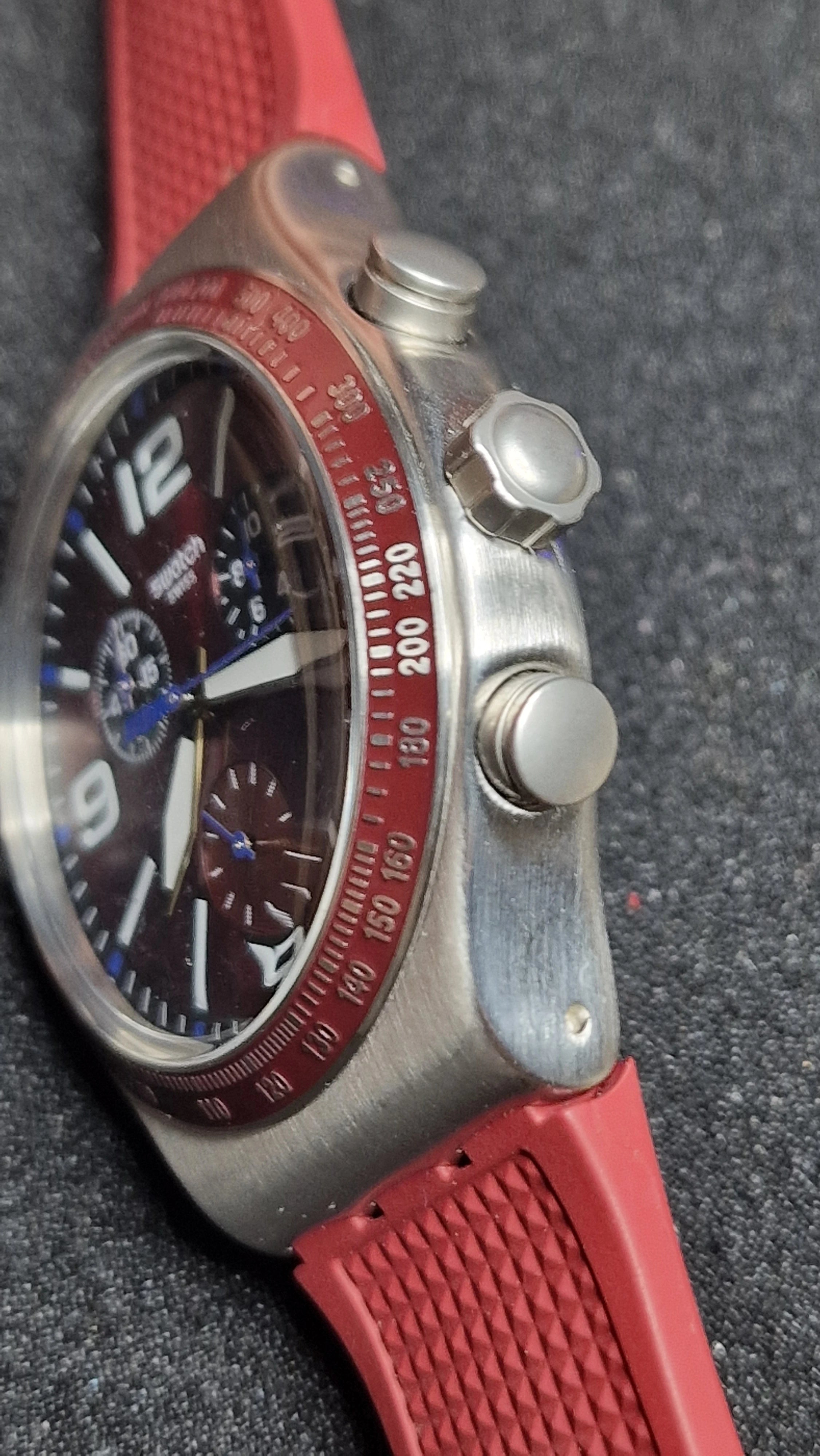 ⏱ Swatch Irony Chrono YVS464 “Wine Grid” (AG2019) - 7