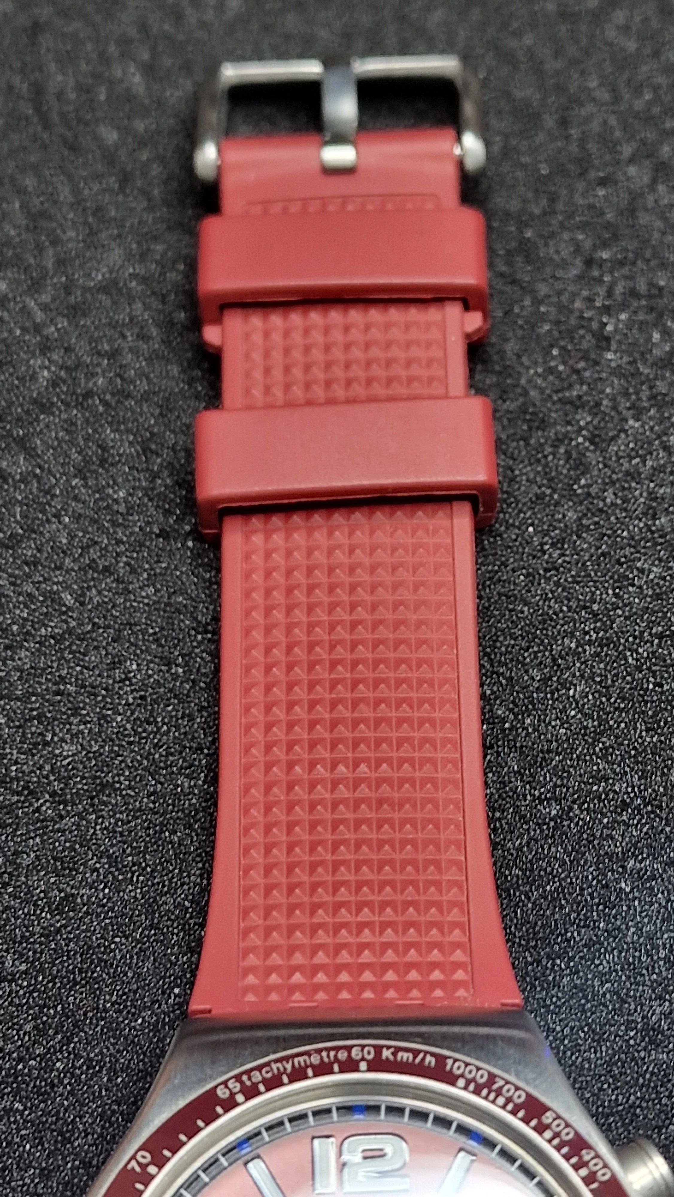 ⏱ Swatch Irony Chrono YVS464 “Wine Grid” (AG2019) - 13