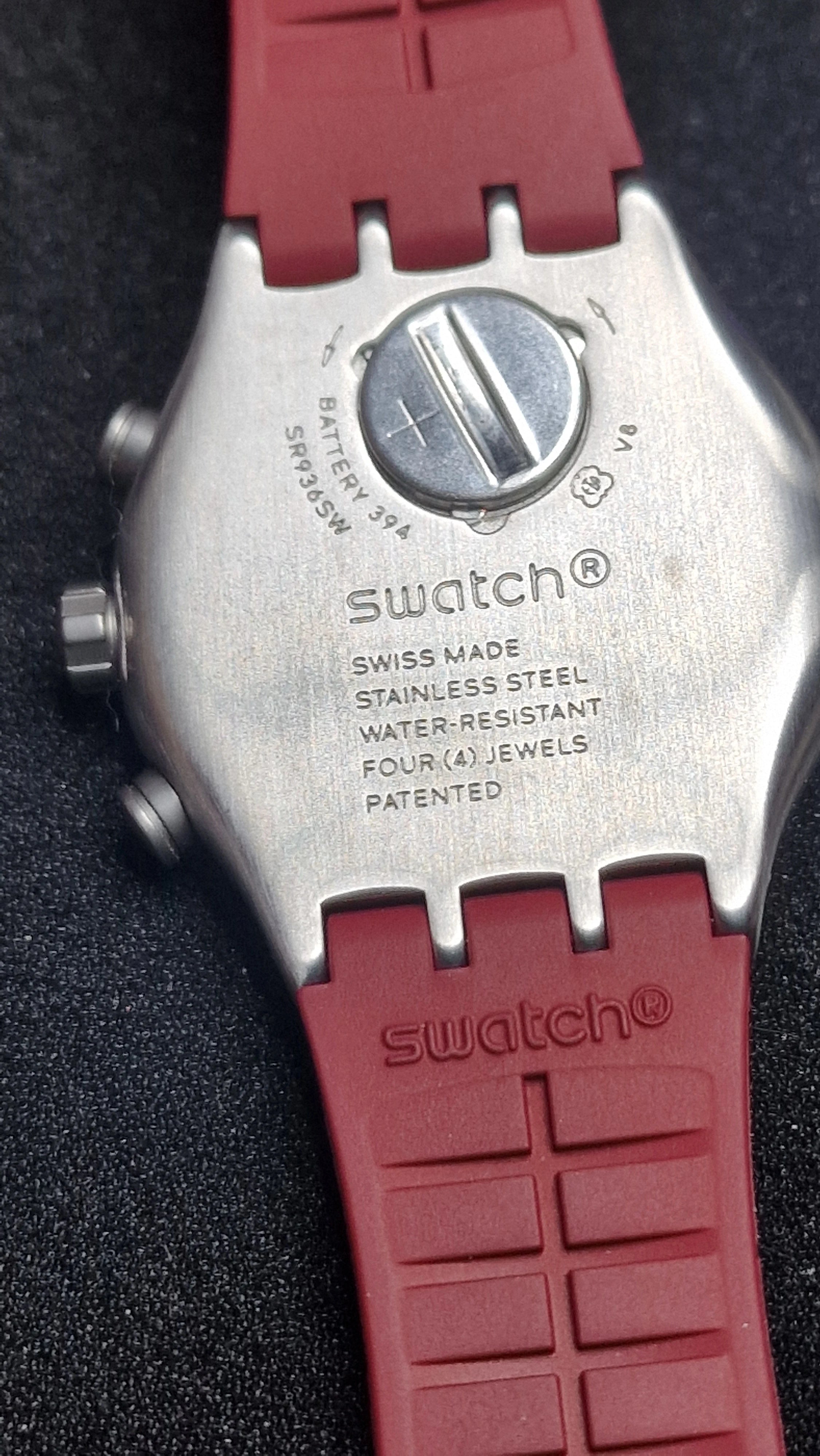 ⏱ Swatch Irony Chrono YVS464 “Wine Grid” (AG2019) - 16