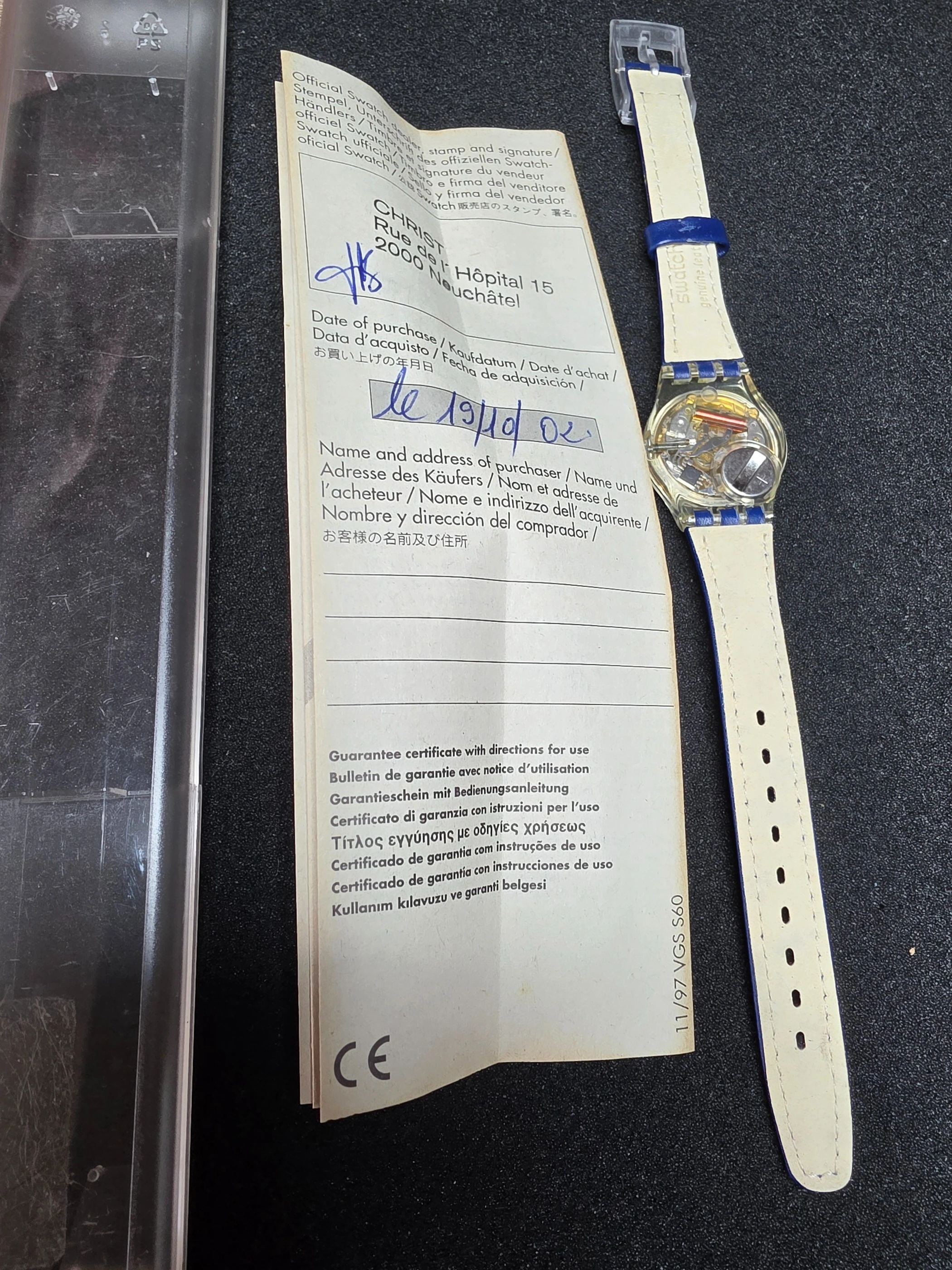 Swatch Lady AG2001 – NOS – Blue Dial – view 3