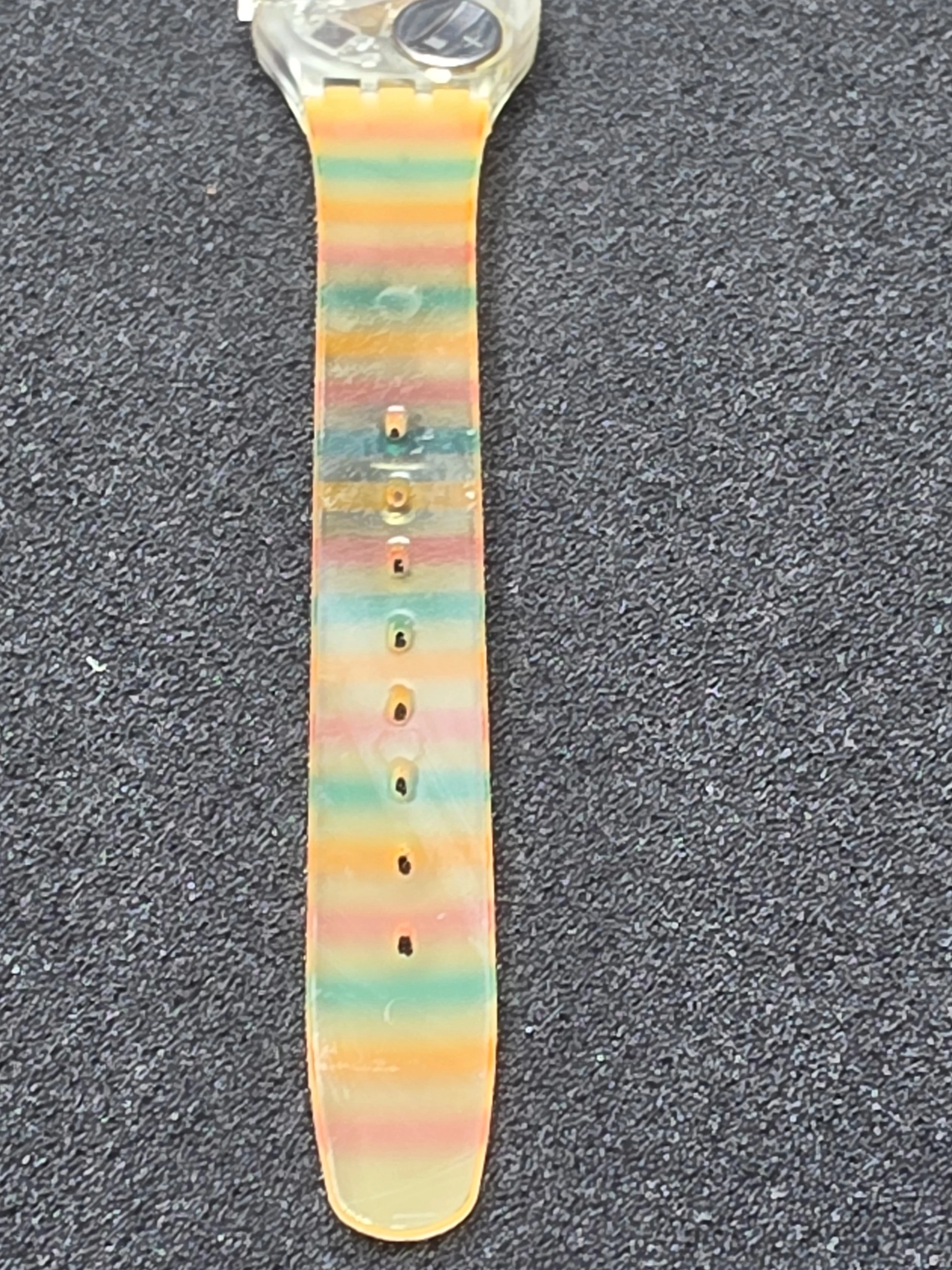 Swatch Lady Belvedere LK105 – 1987 – Very Good – Colorful Strap – view 11