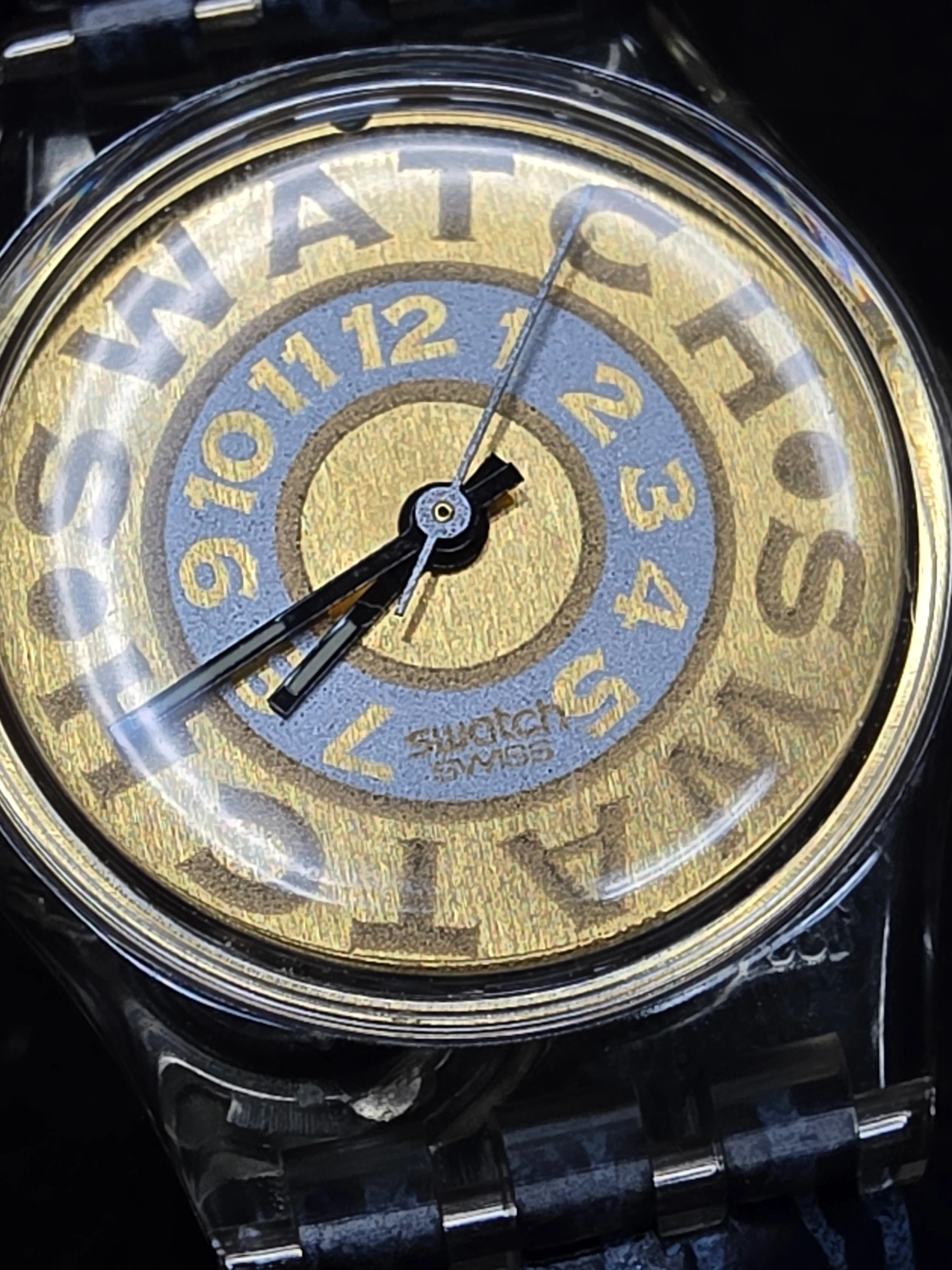 Swatch Lady Bleached LK139 – 1991 – NOS – Gold Dial – view 7